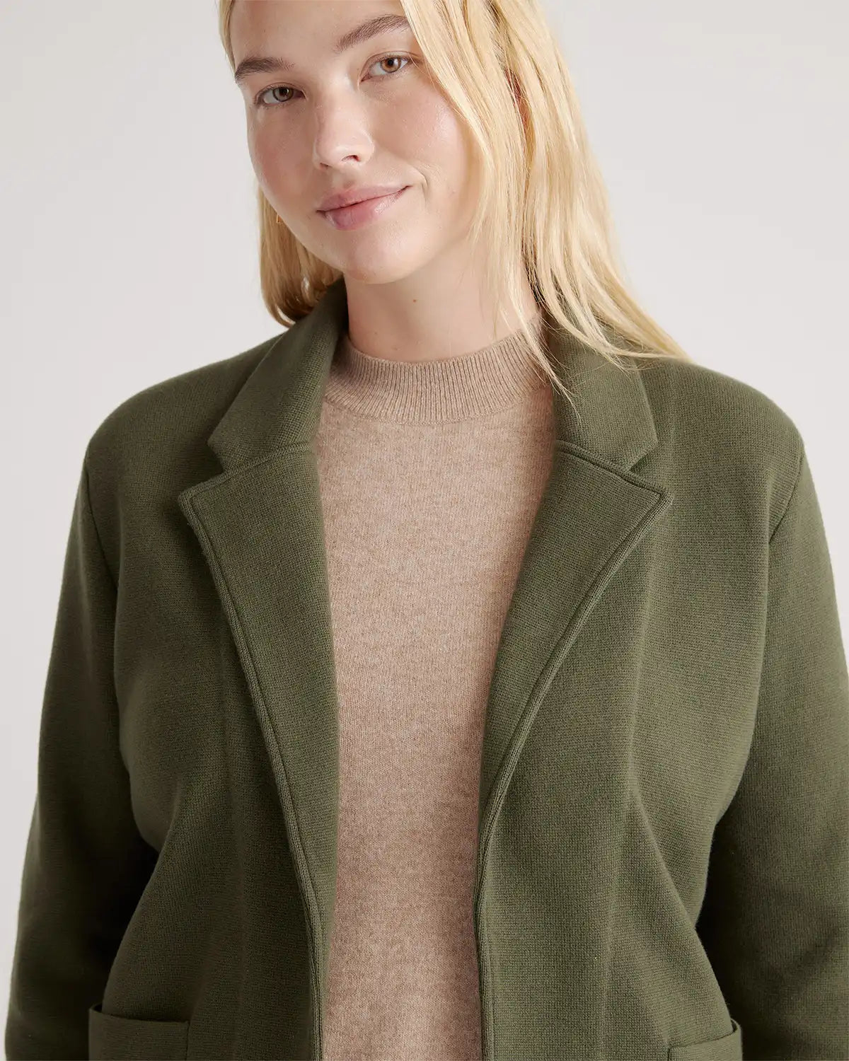 100% Organic Cotton Knit Blazer