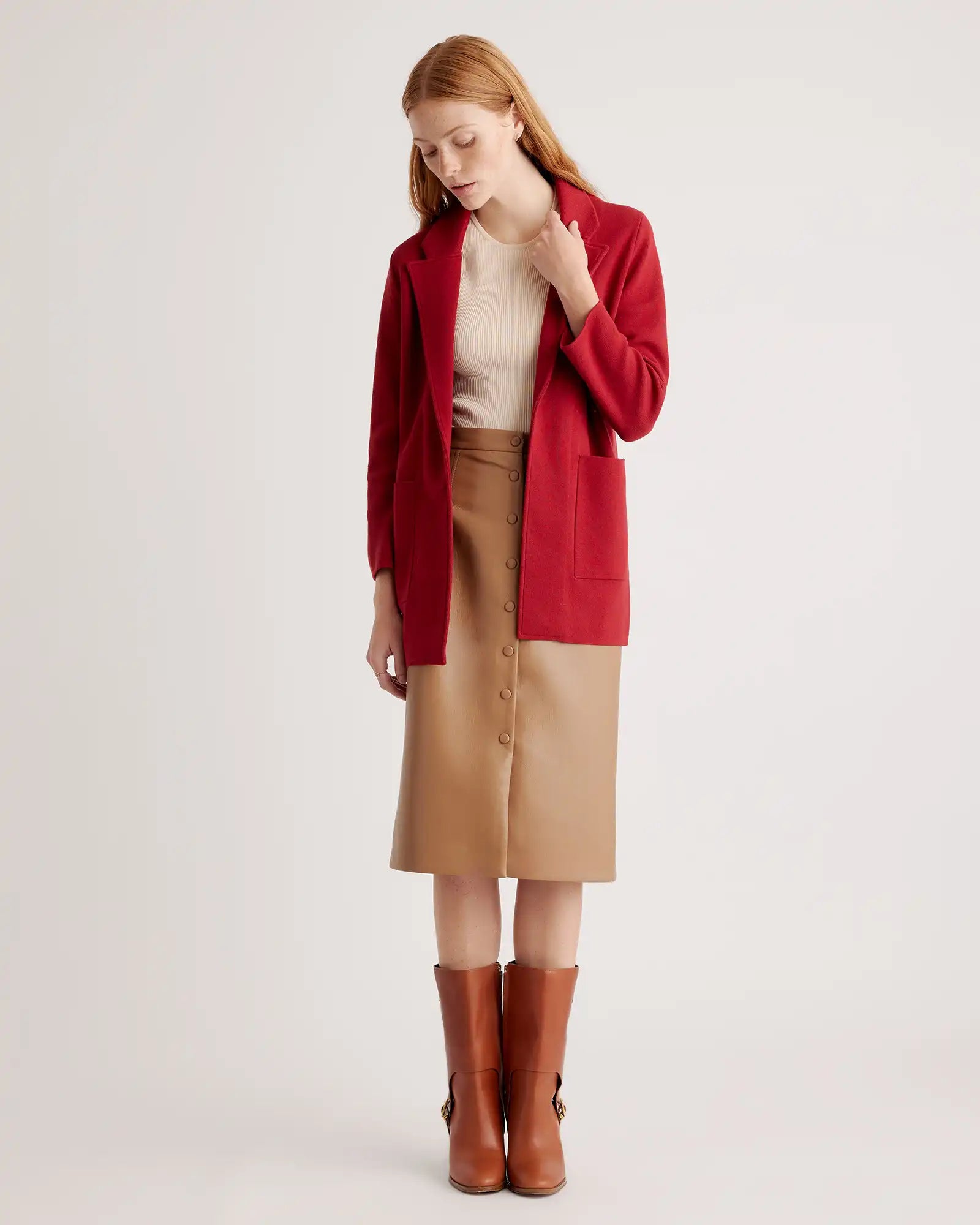 100% Organic Cotton Knit Blazer