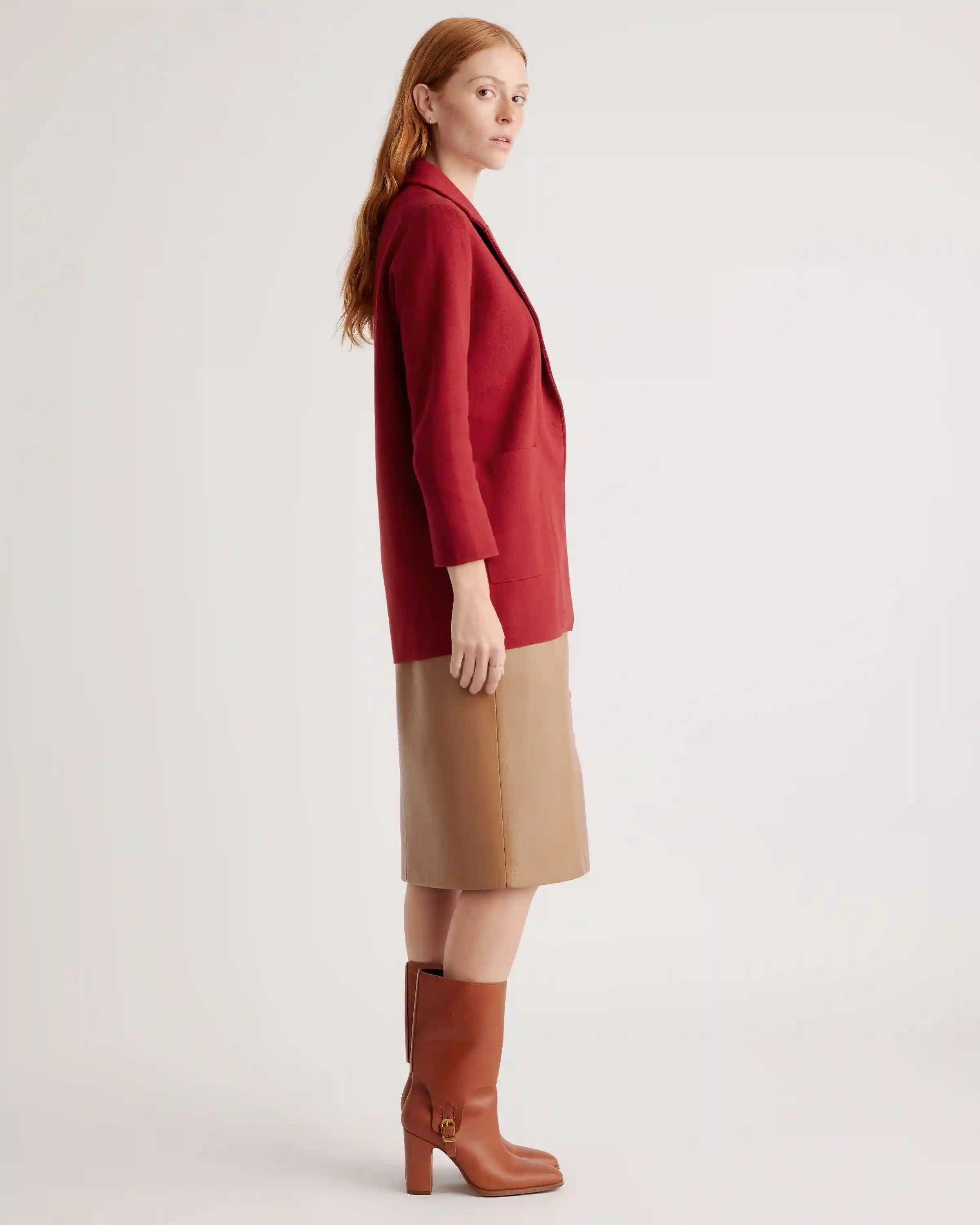 100% Organic Cotton Knit Blazer