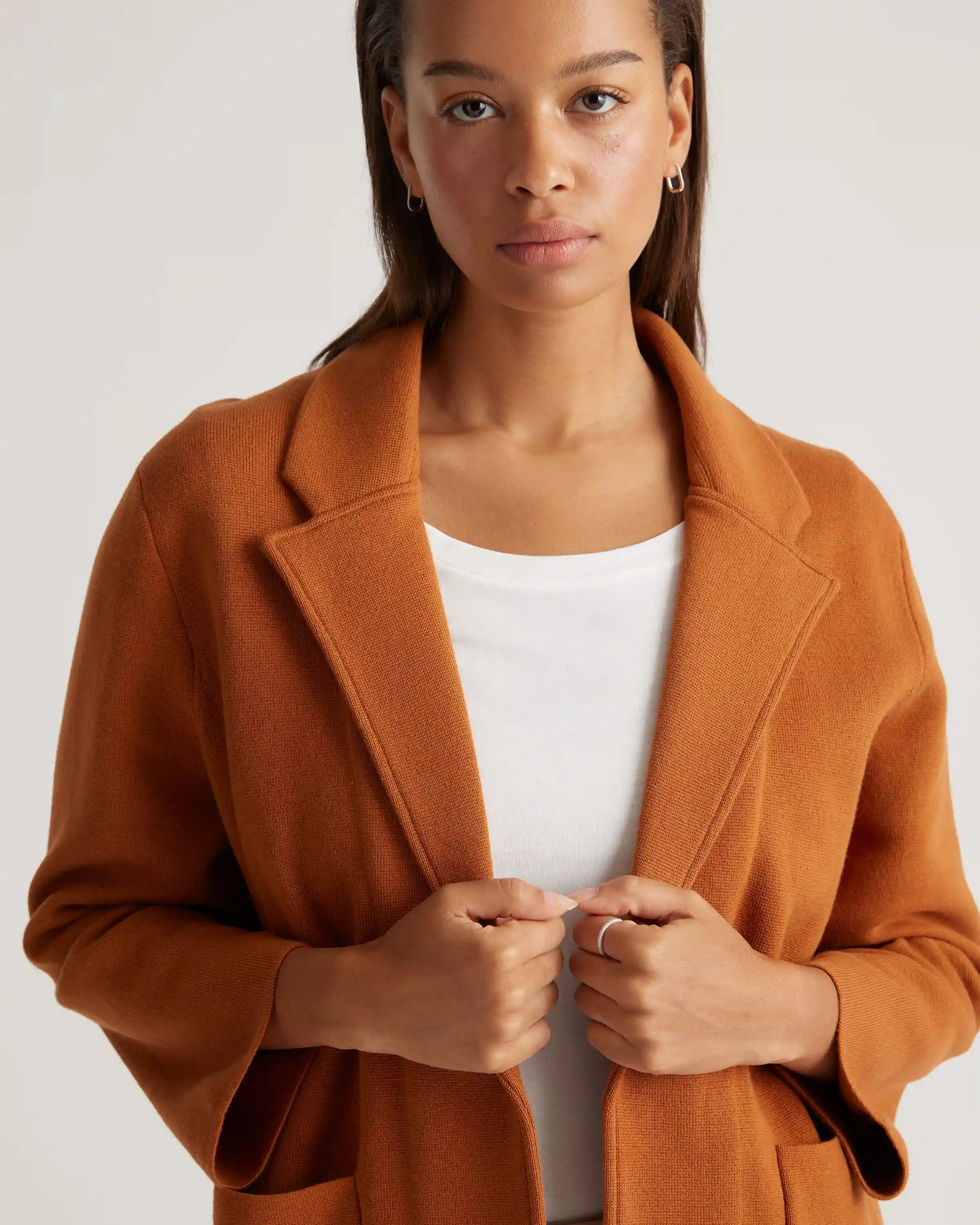 100% Organic Cotton Knit Blazer