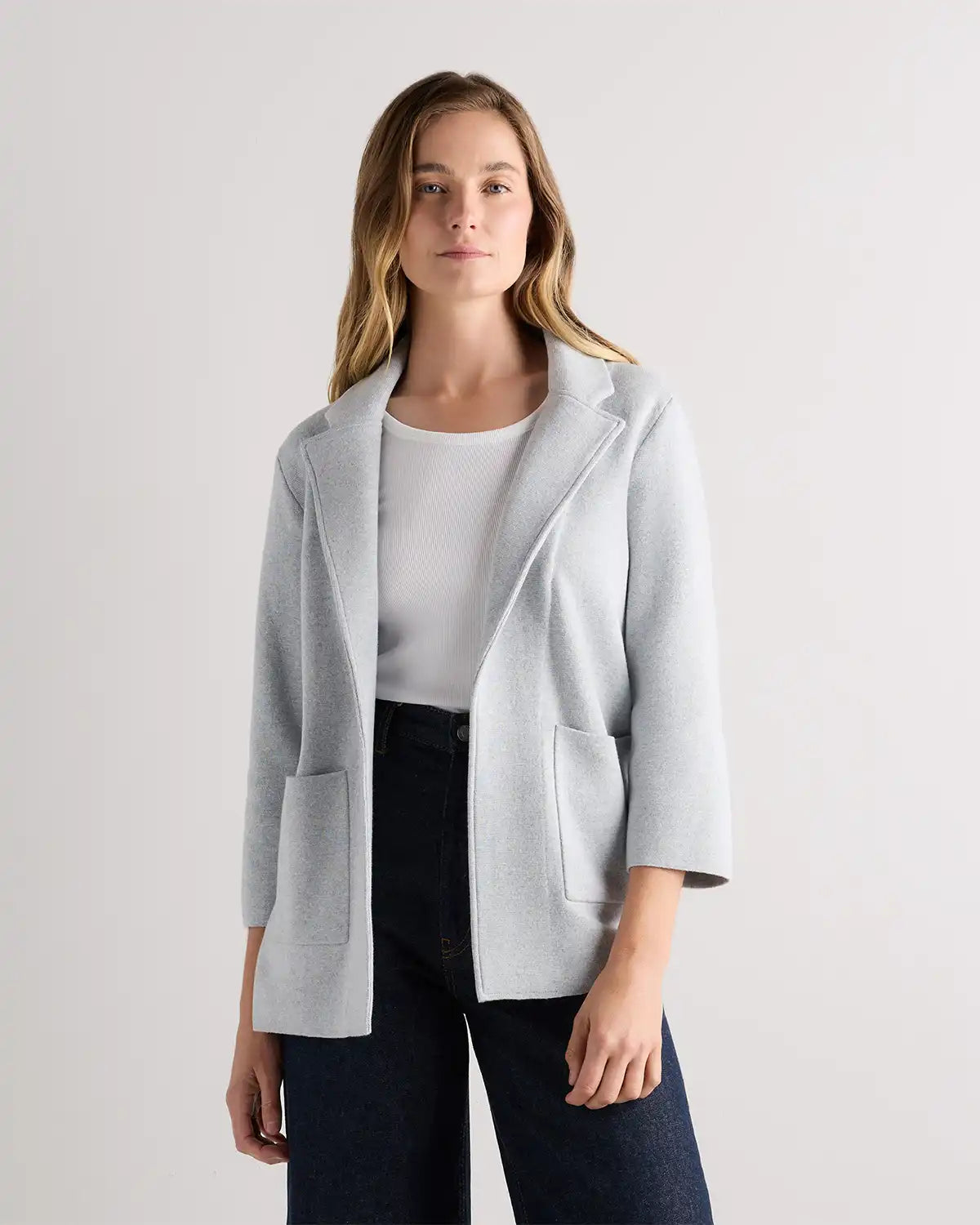 100% Organic Cotton Knit Blazer
