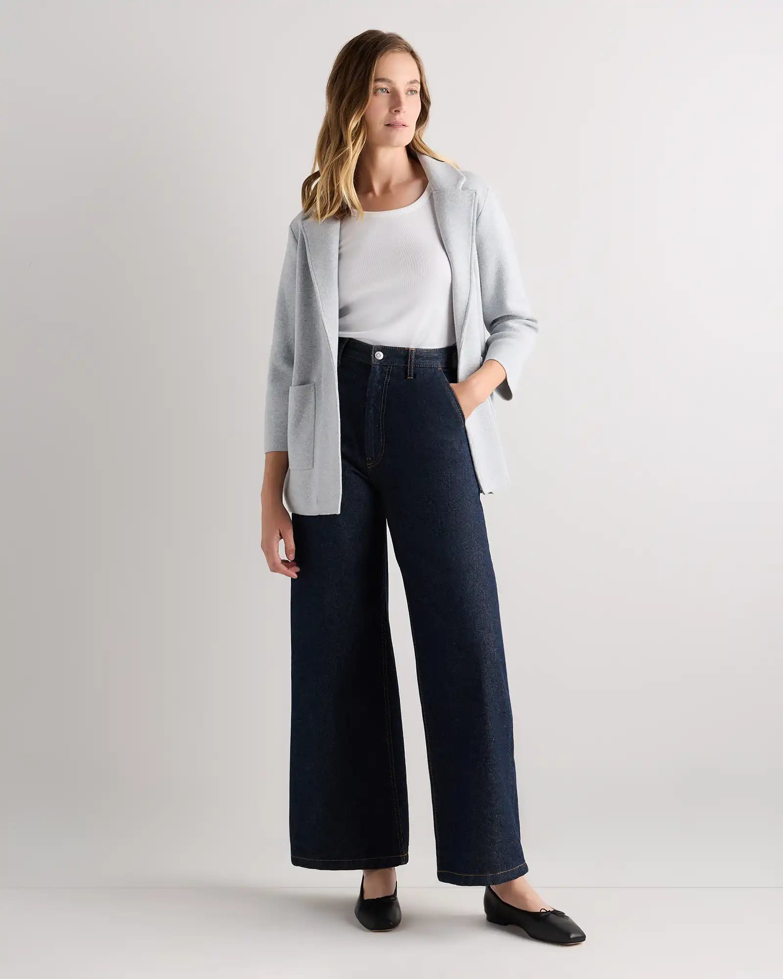 100% Organic Cotton Knit Blazer