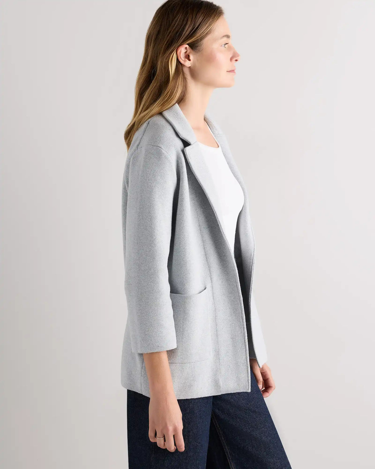 100% Organic Cotton Knit Blazer