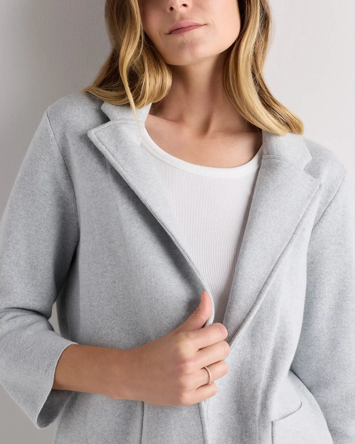 100% Organic Cotton Knit Blazer