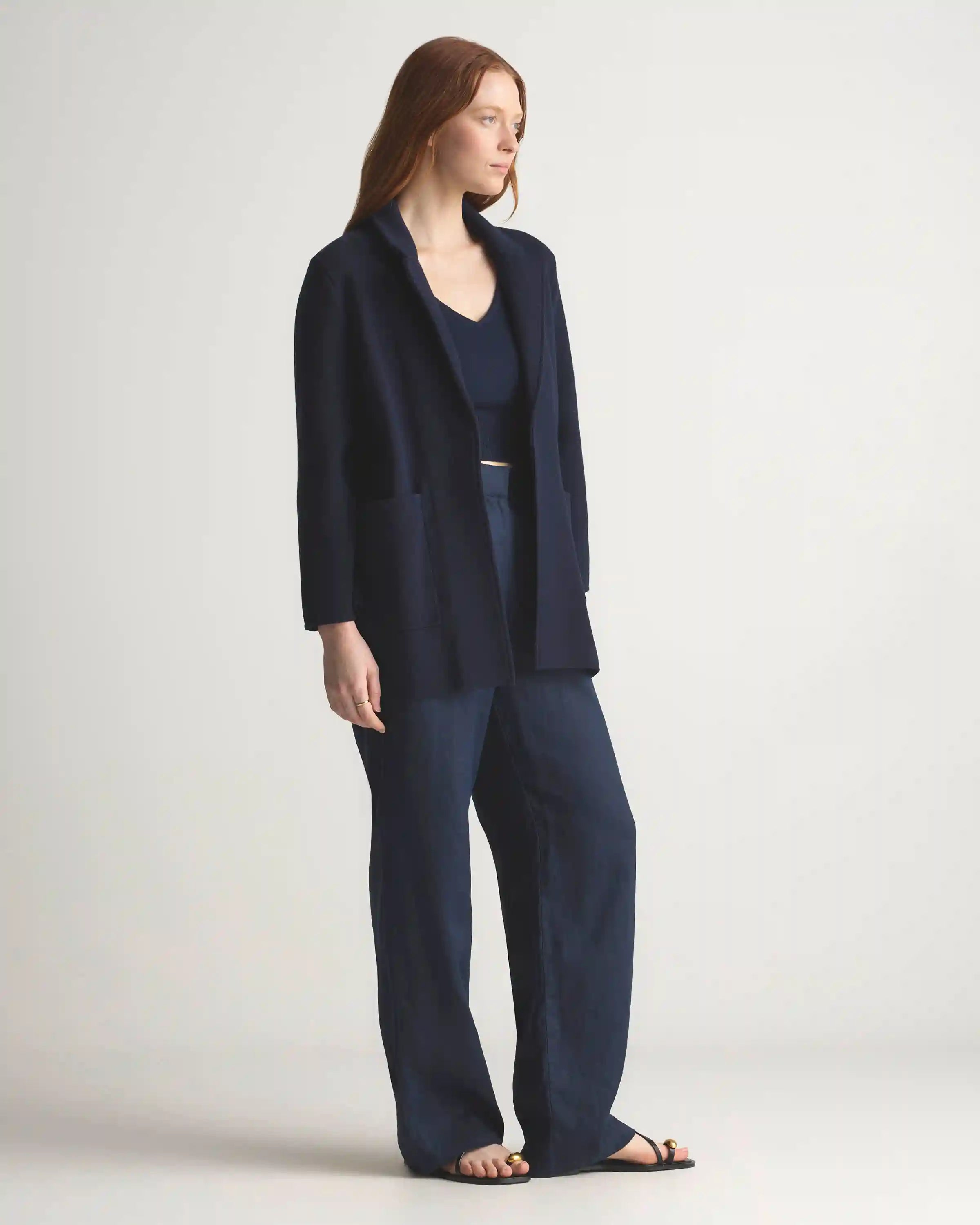 100% Organic Cotton Knit Blazer