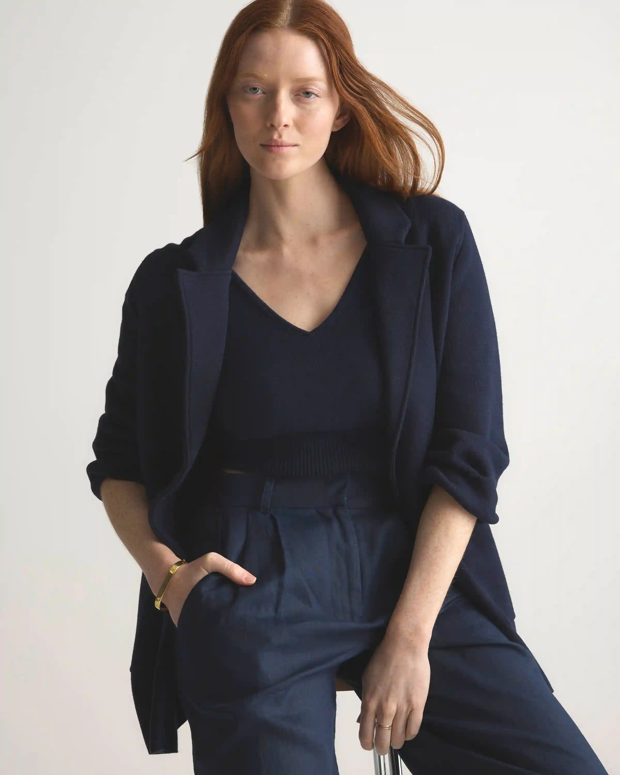 100% Organic Cotton Knit Blazer