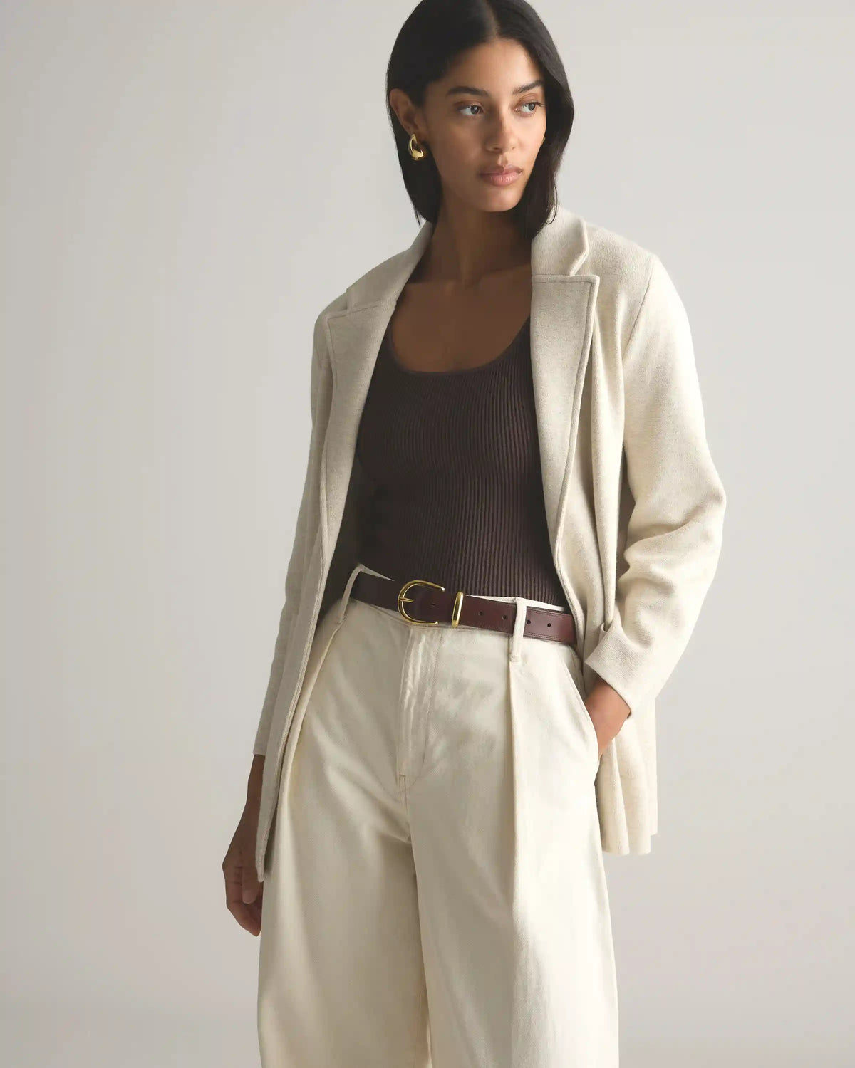 100% Organic Cotton Knit Blazer