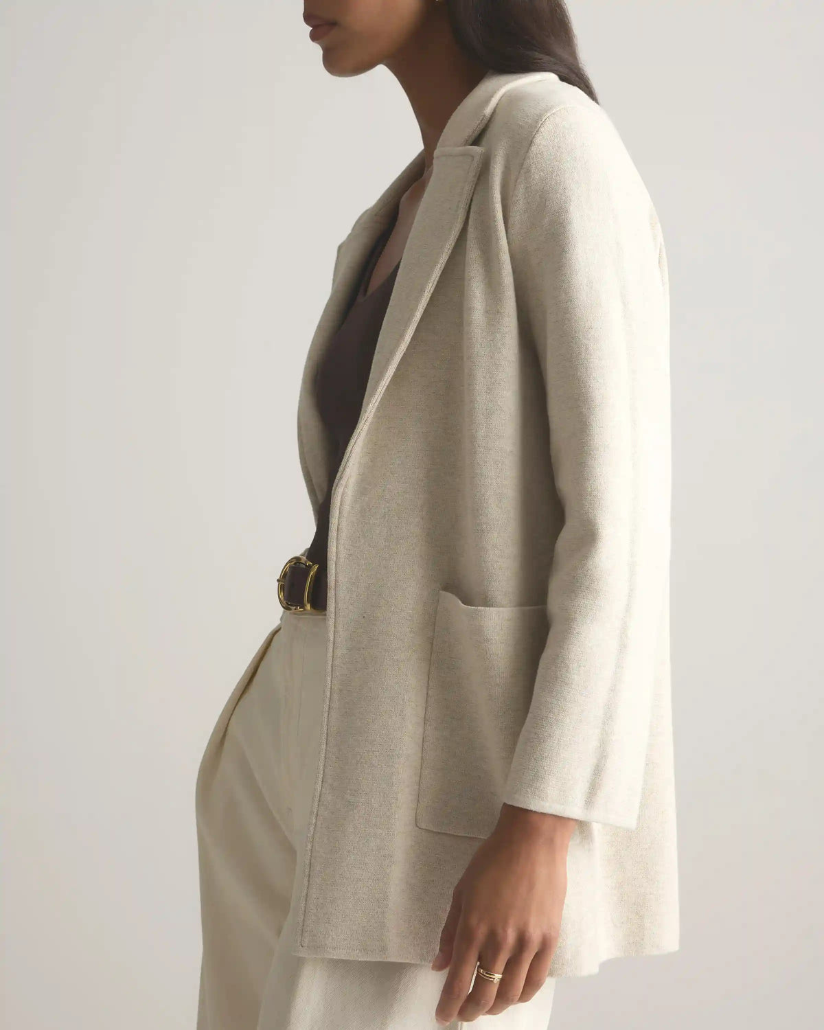 100% Organic Cotton Knit Blazer