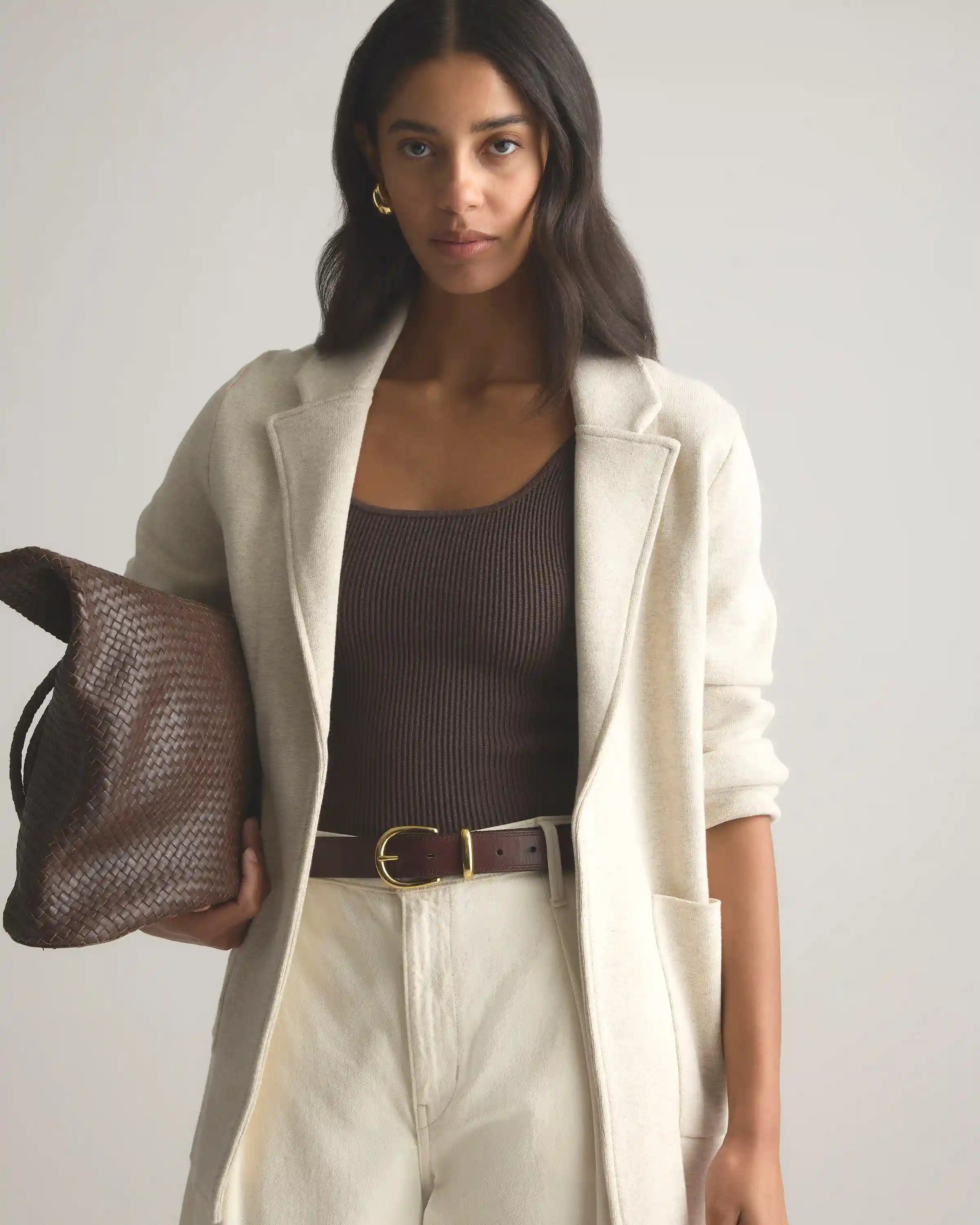 100% Organic Cotton Knit Blazer