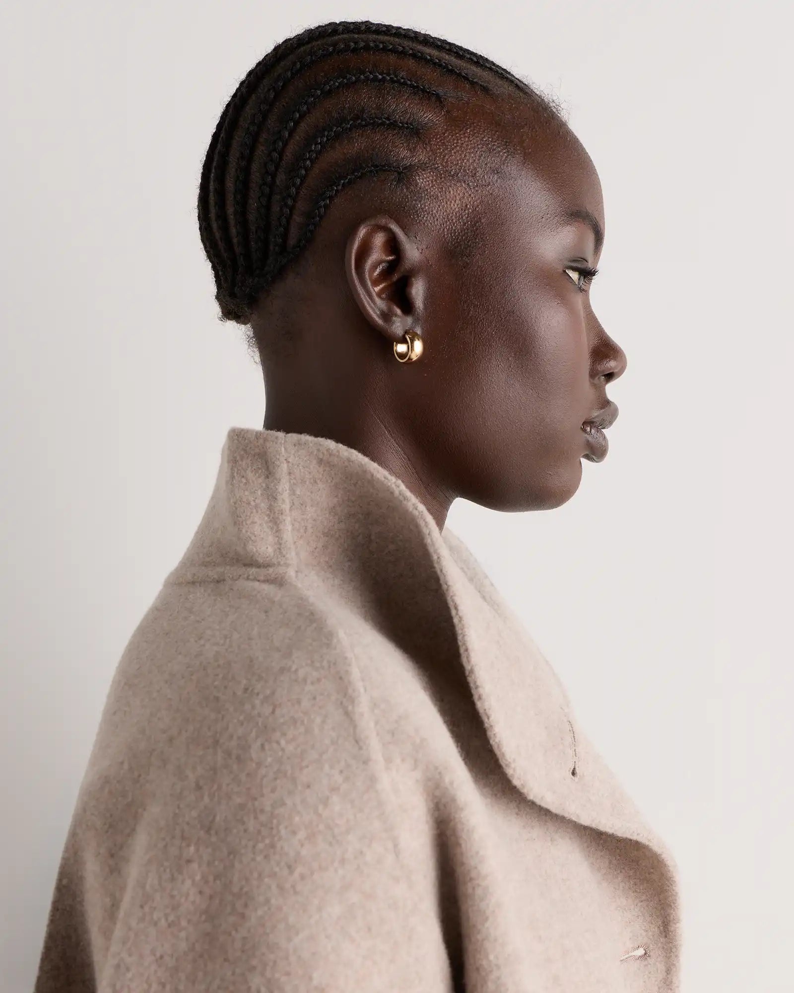 Double-Faced Merino Wool Funnel Neck Jacket