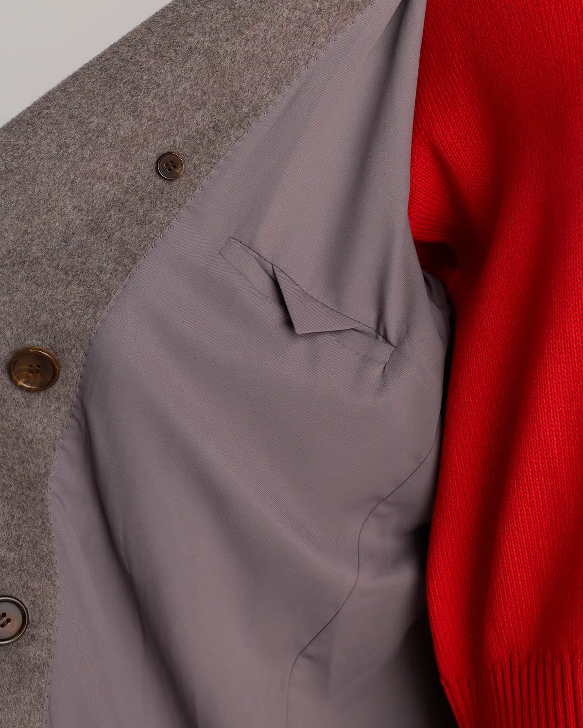 Wool Cashmere Double-Breasted Belted Long Coat