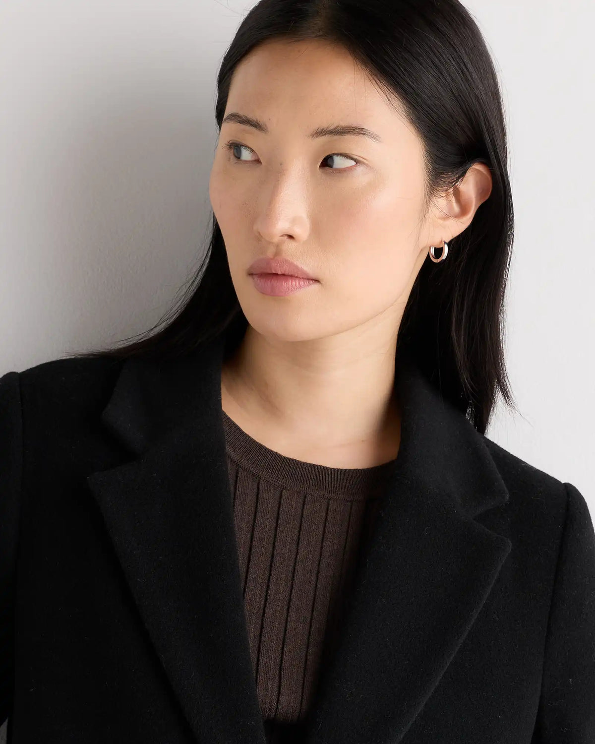 Wool Cashmere Classic Single-Breasted Coat
