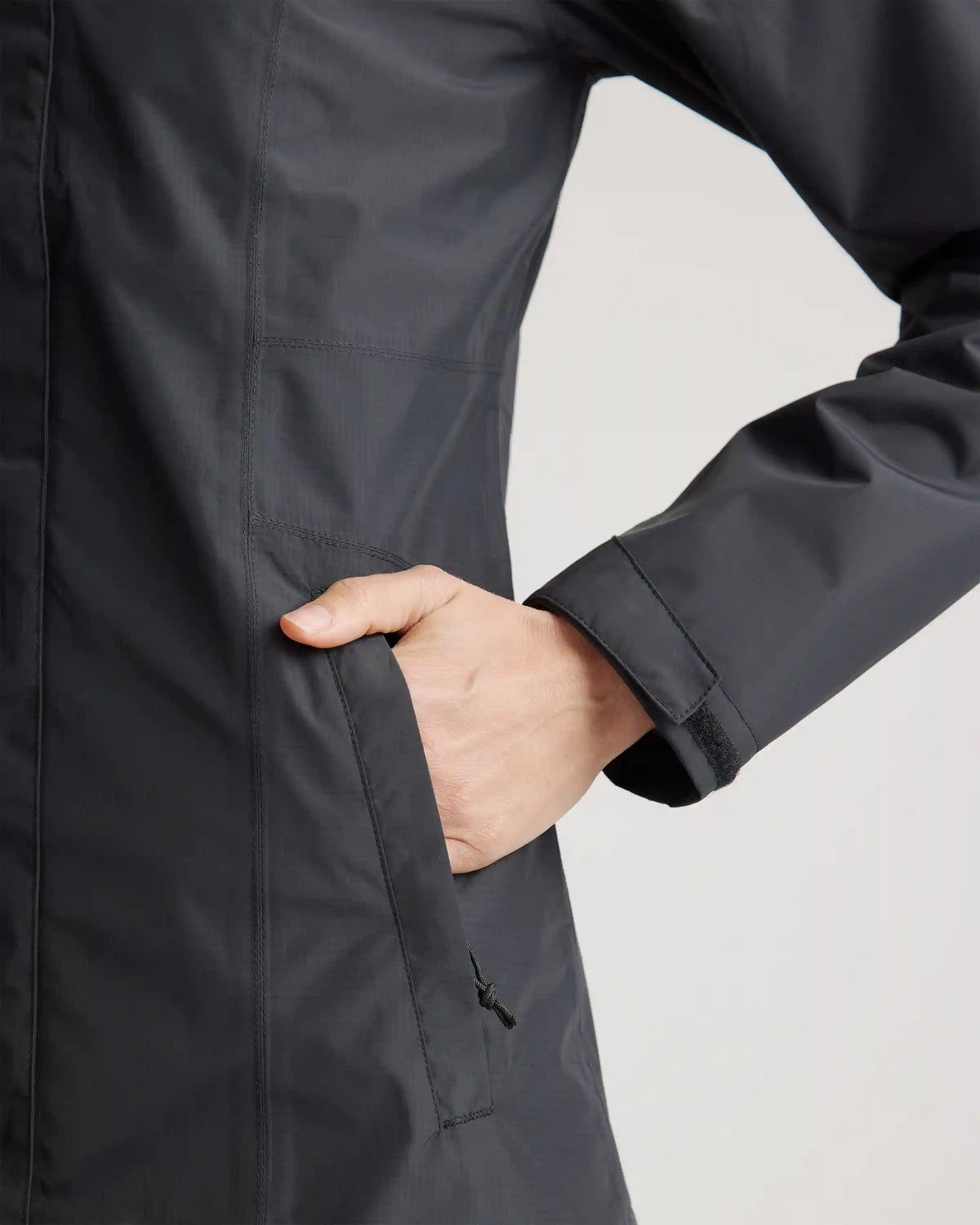 Weather Proof Long Rain Shell Jacket