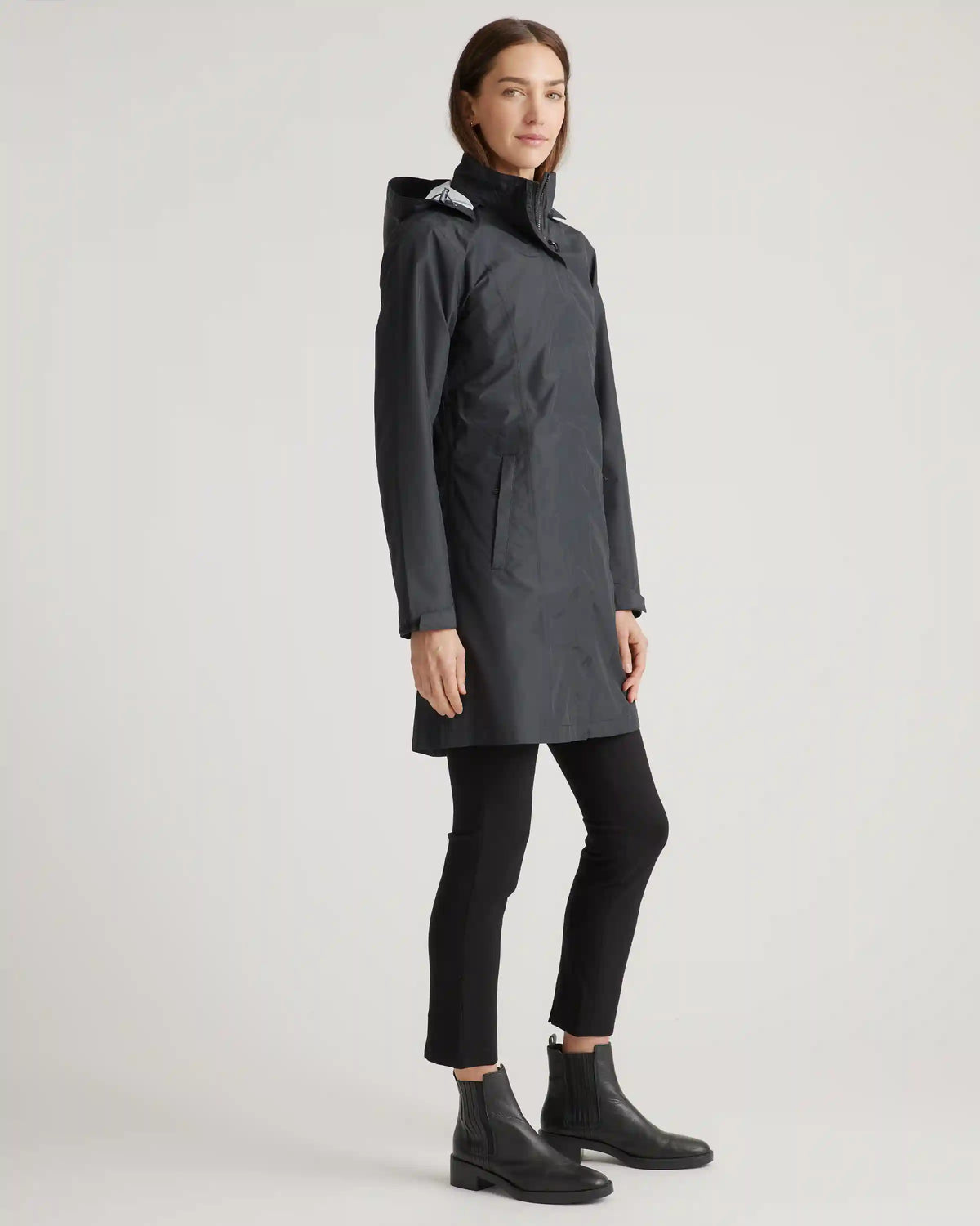 Weather Proof Long Rain Shell Jacket