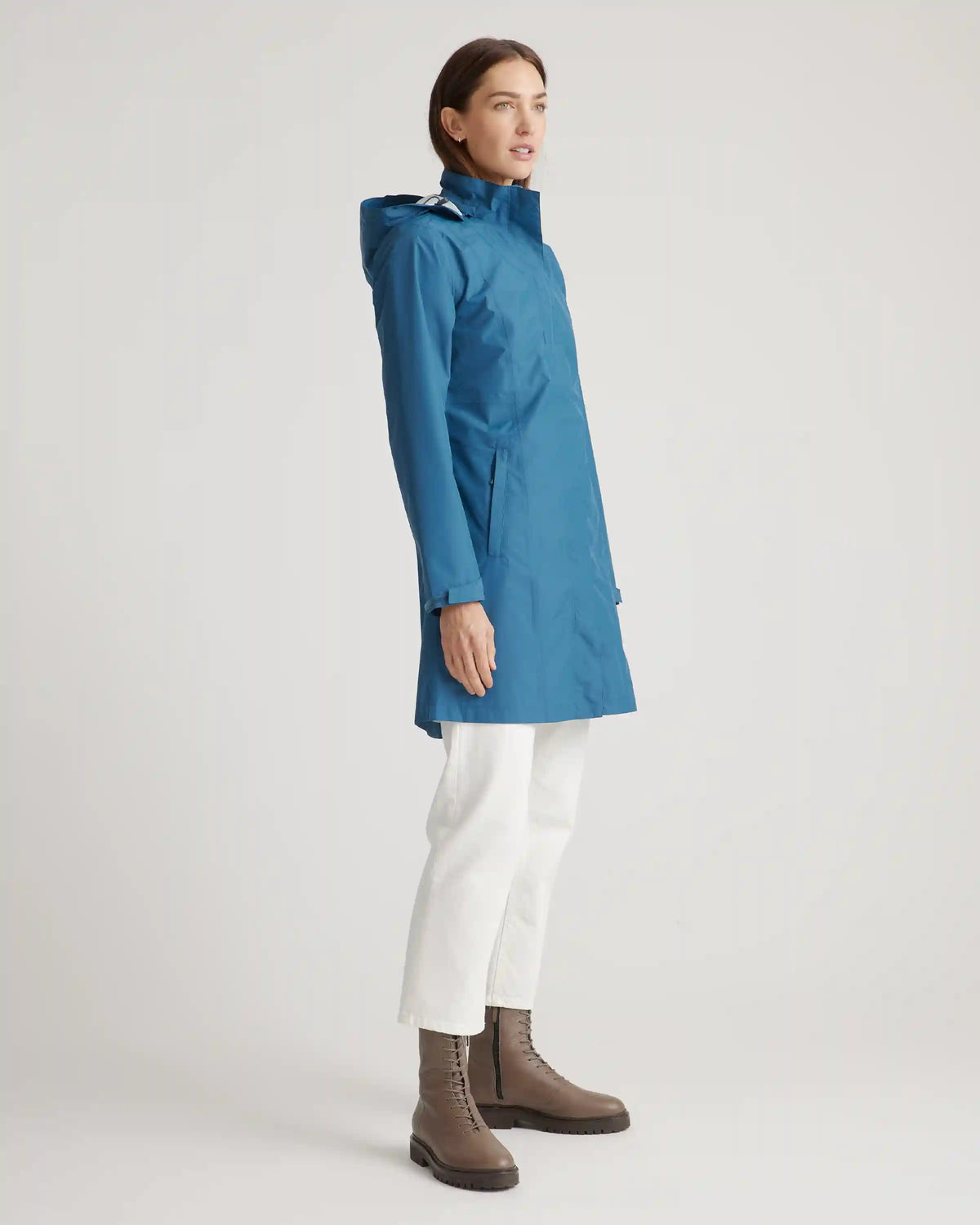 Weather Proof Long Rain Shell Jacket
