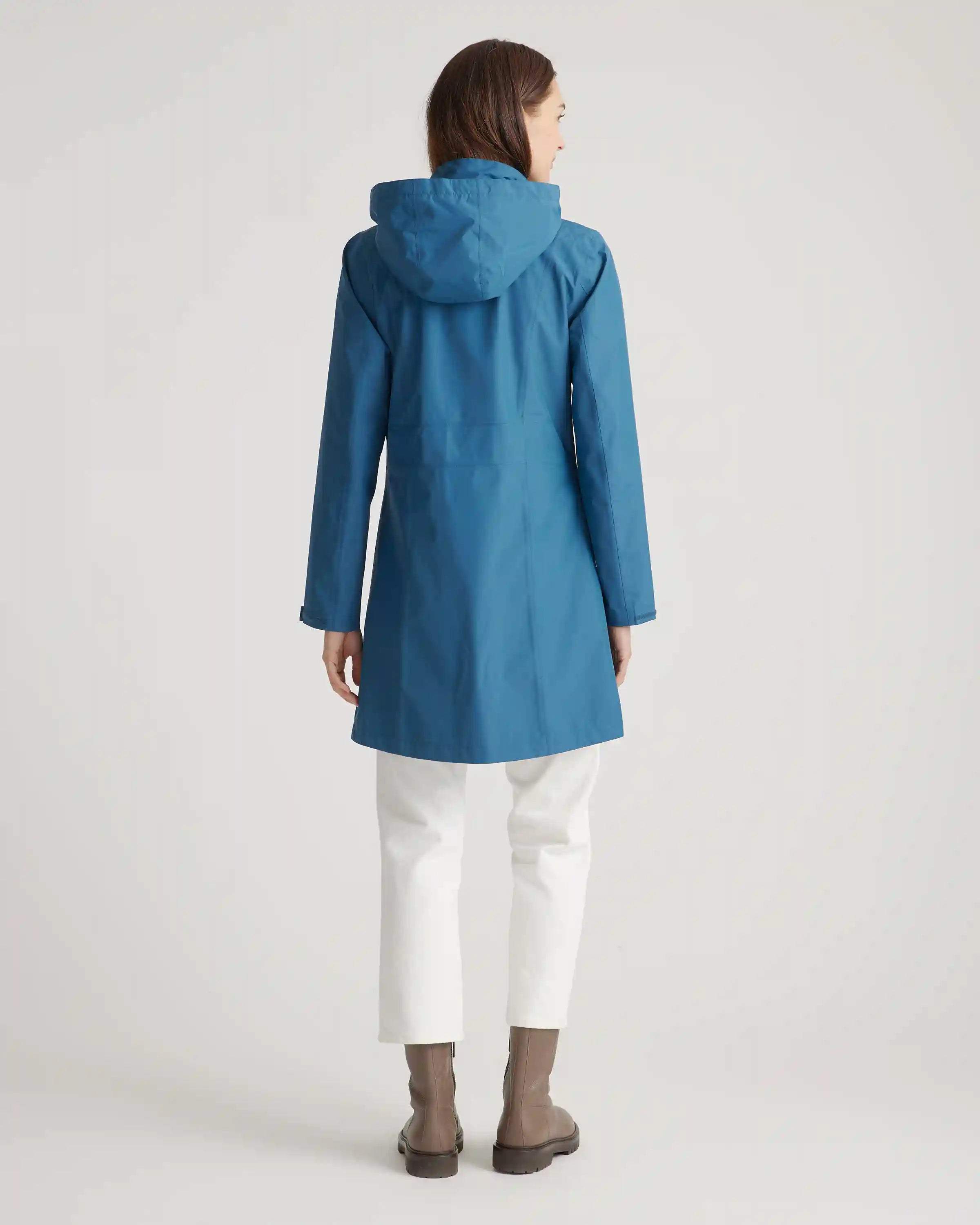 Weather Proof Long Rain Shell Jacket