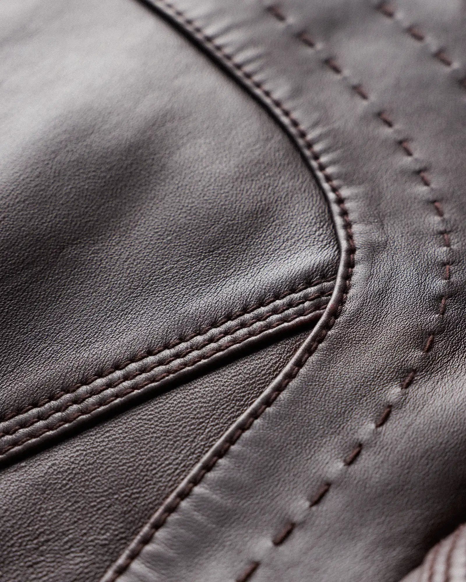 100% Leather Stand-Collar Jacket