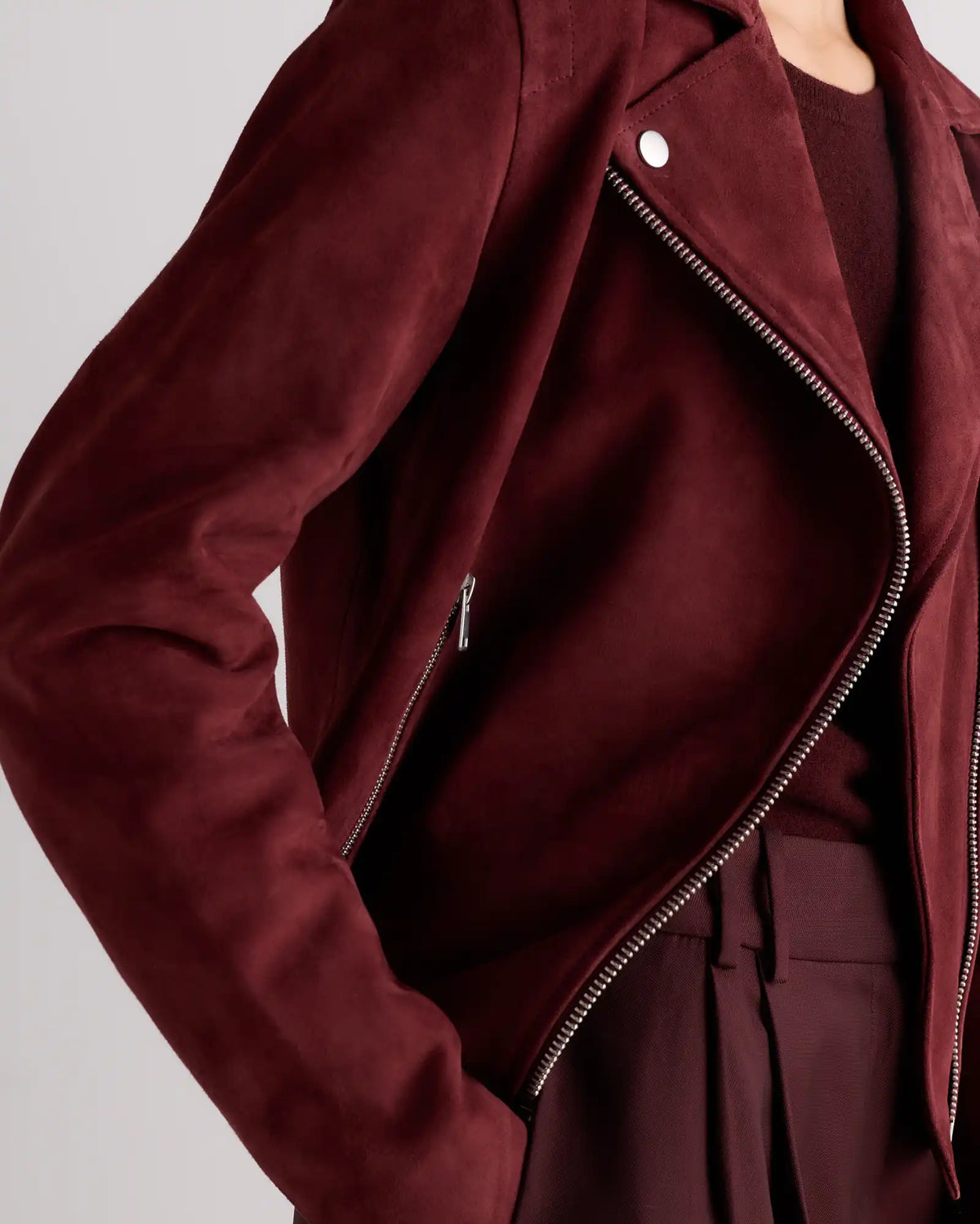 100% Suede Biker Jacket