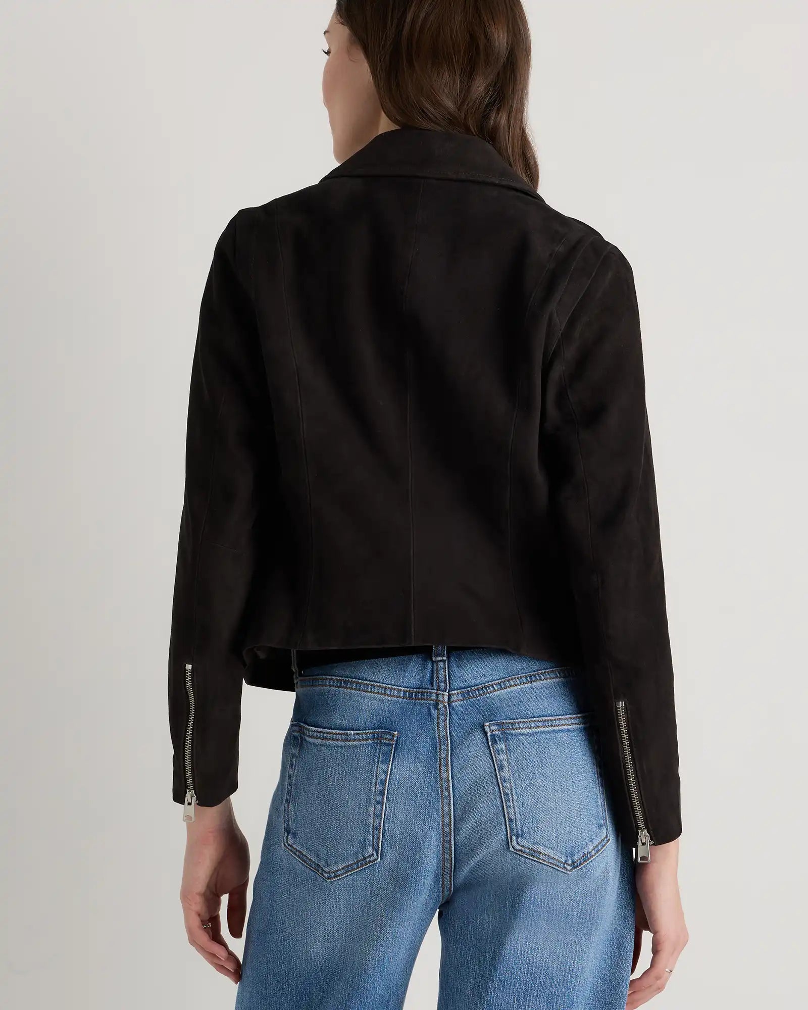 100% Suede Biker Jacket