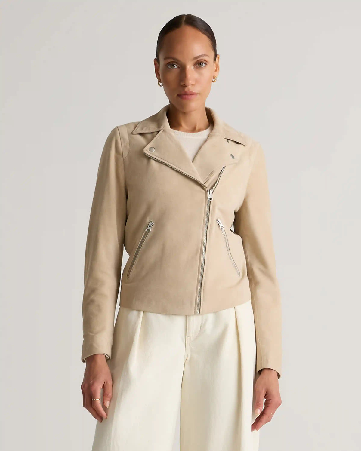 100% Suede Biker Jacket