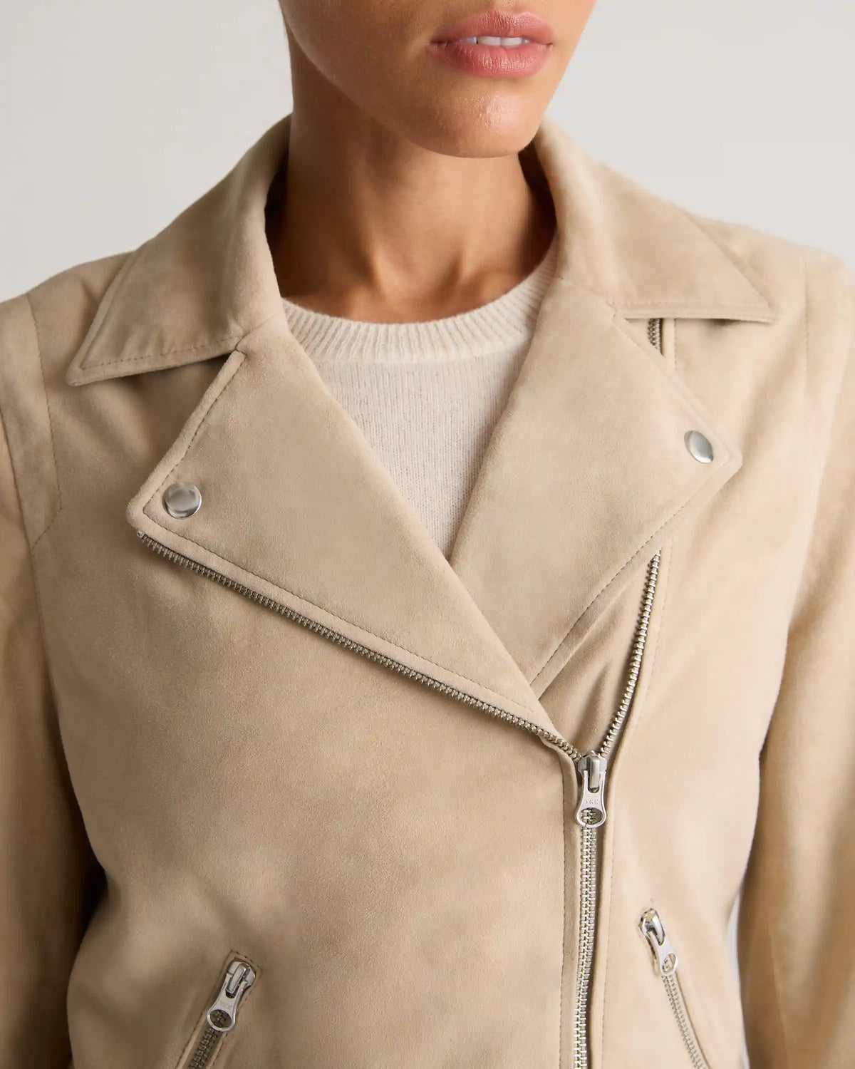 100% Suede Biker Jacket