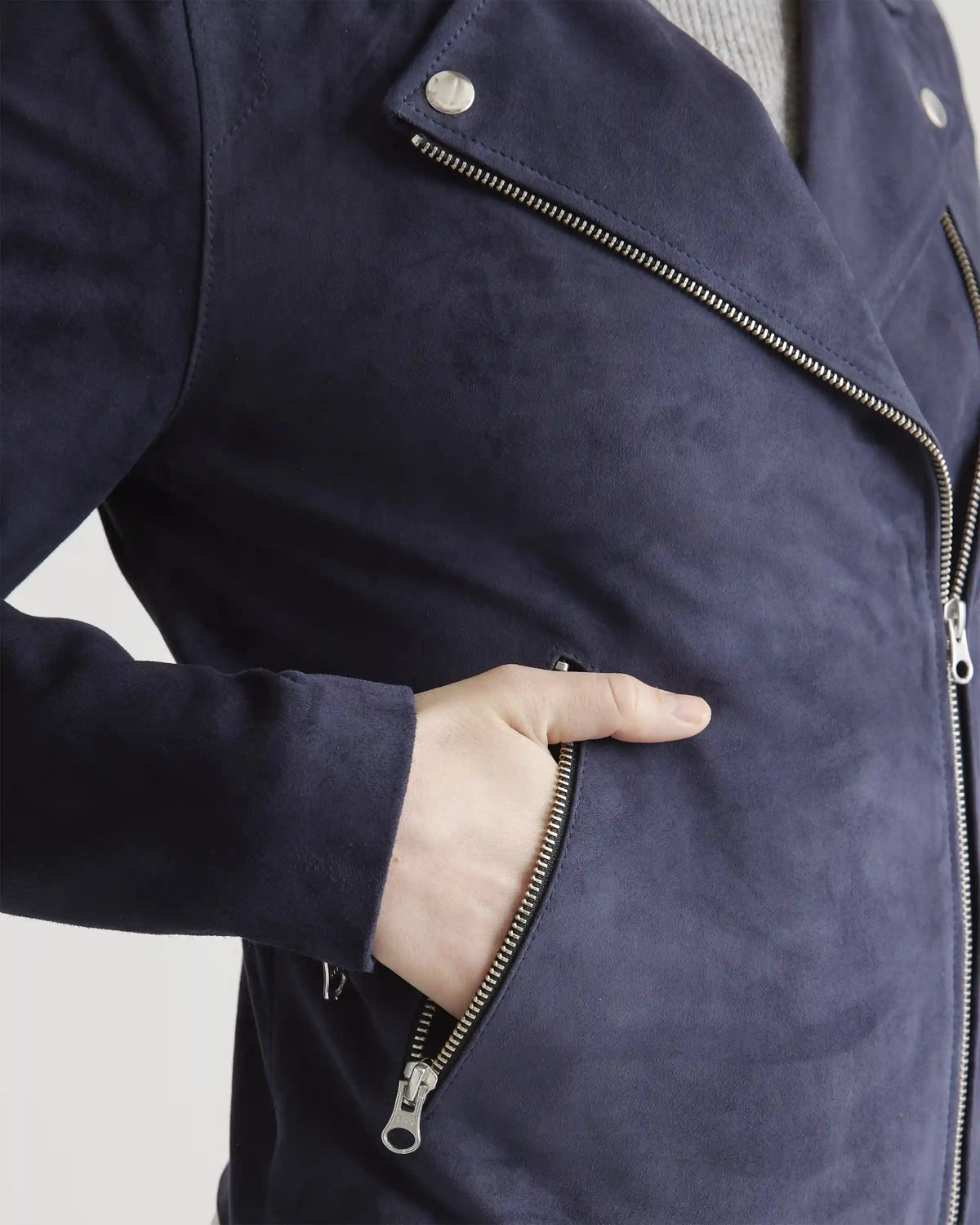 100% Suede Biker Jacket