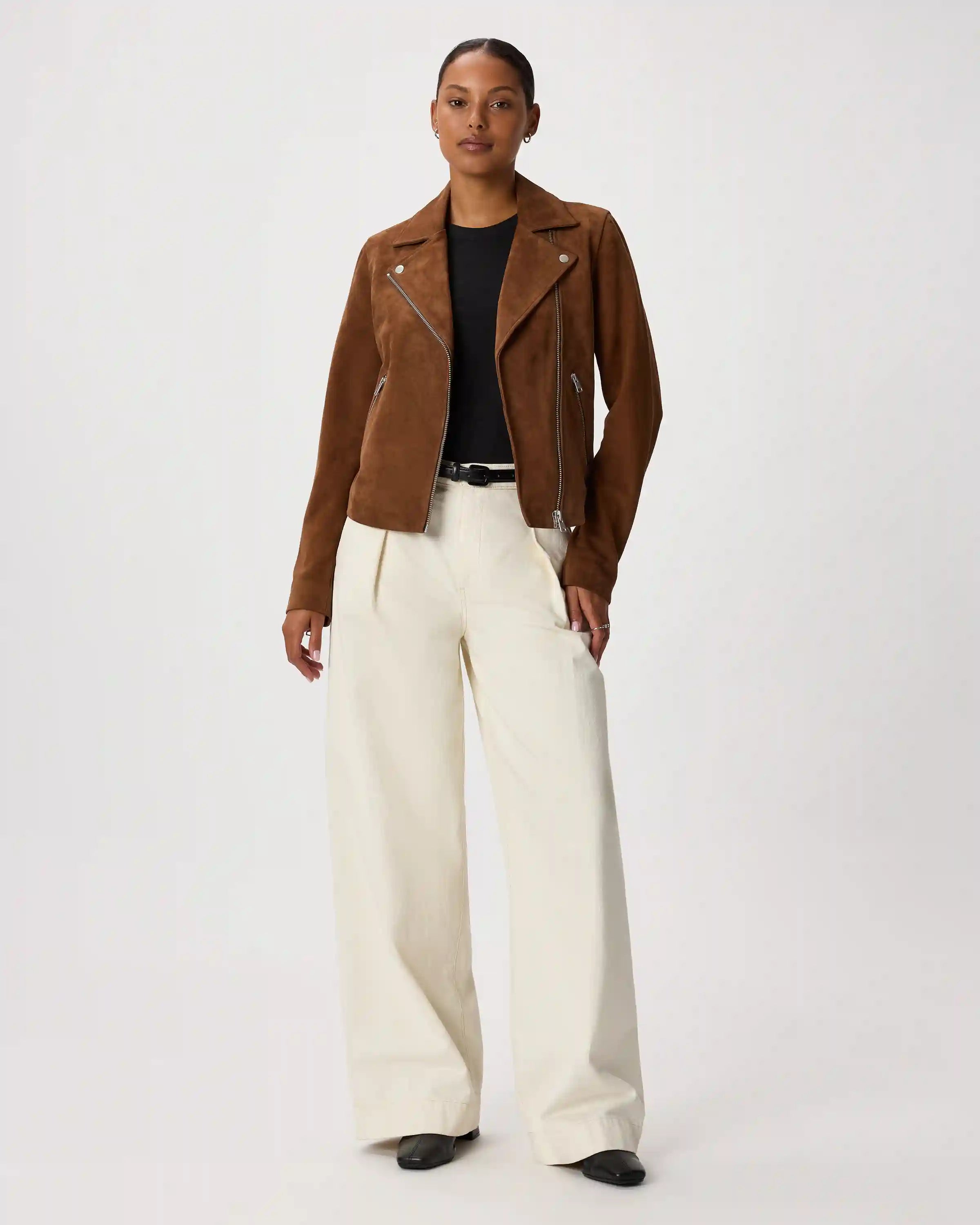 100% Suede Biker Jacket