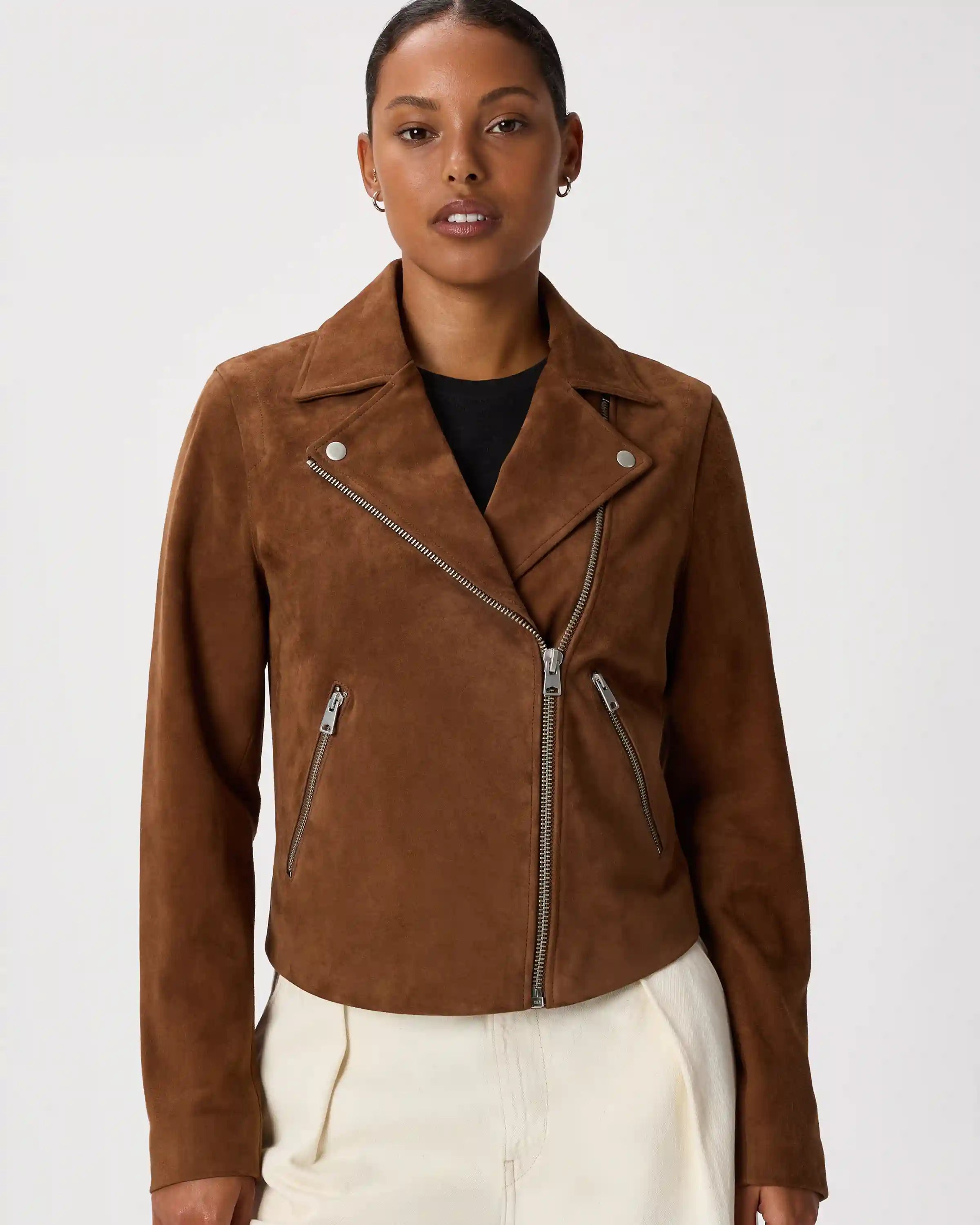 100% Suede Biker Jacket