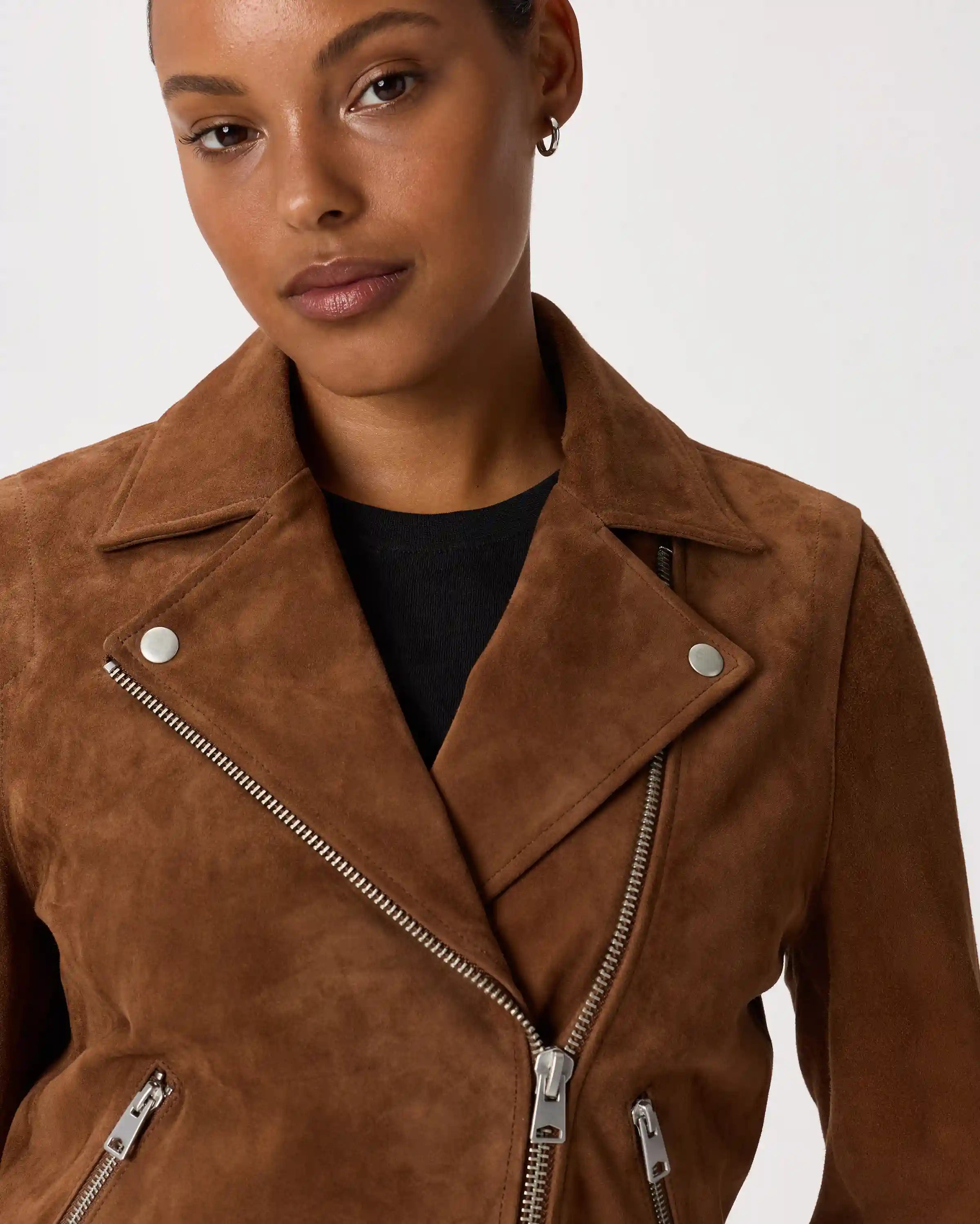 100% Suede Biker Jacket