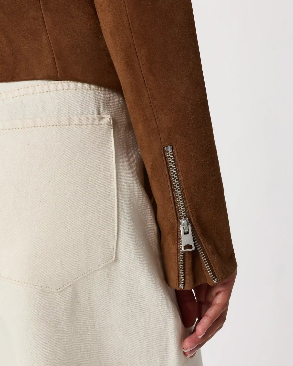 100% Suede Biker Jacket