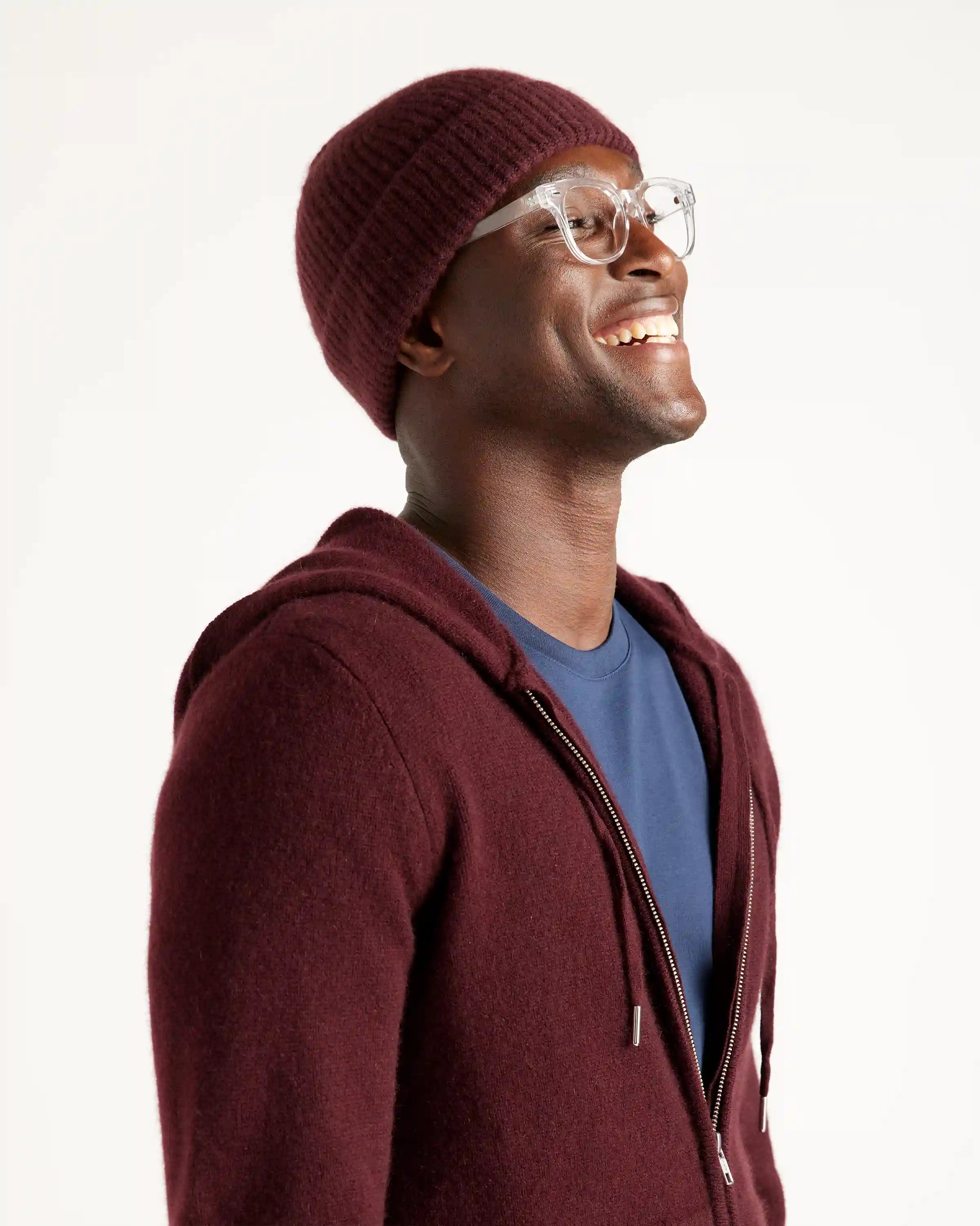 Mongolian Cashmere Ribbed Beanie