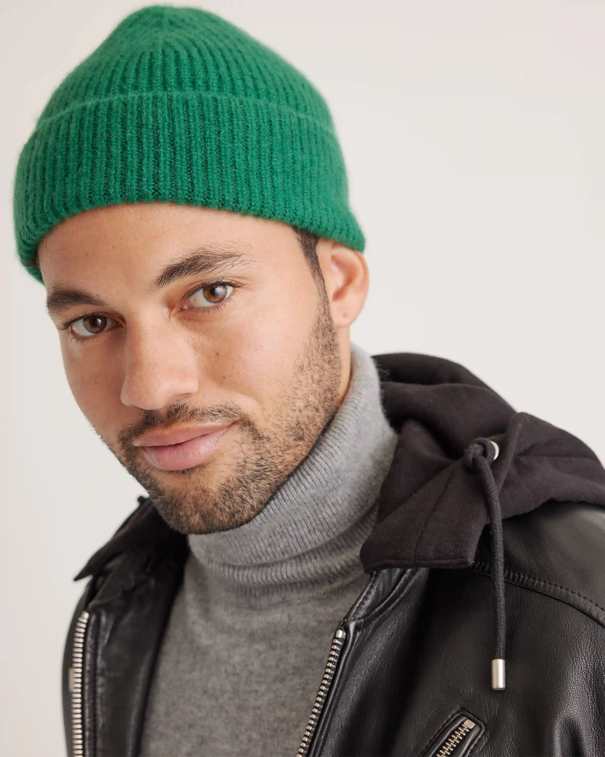 Mongolian Cashmere Ribbed Beanie
