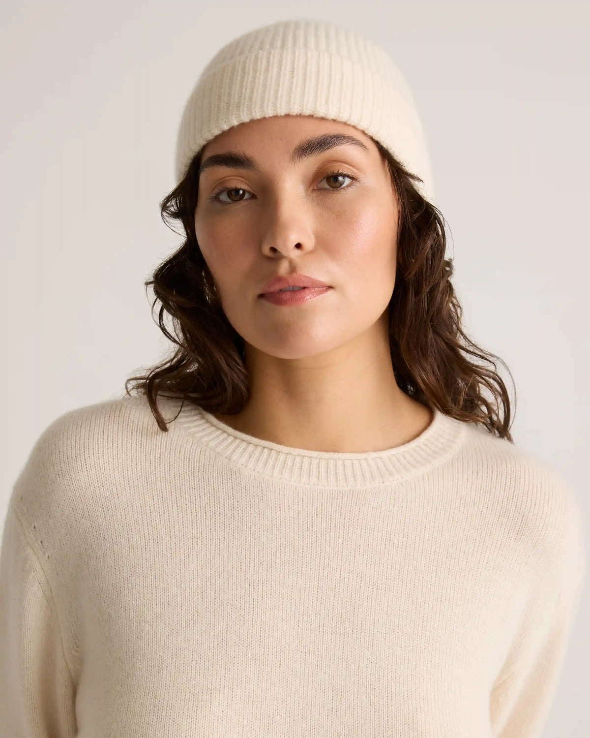 Mongolian Cashmere Ribbed Beanie
