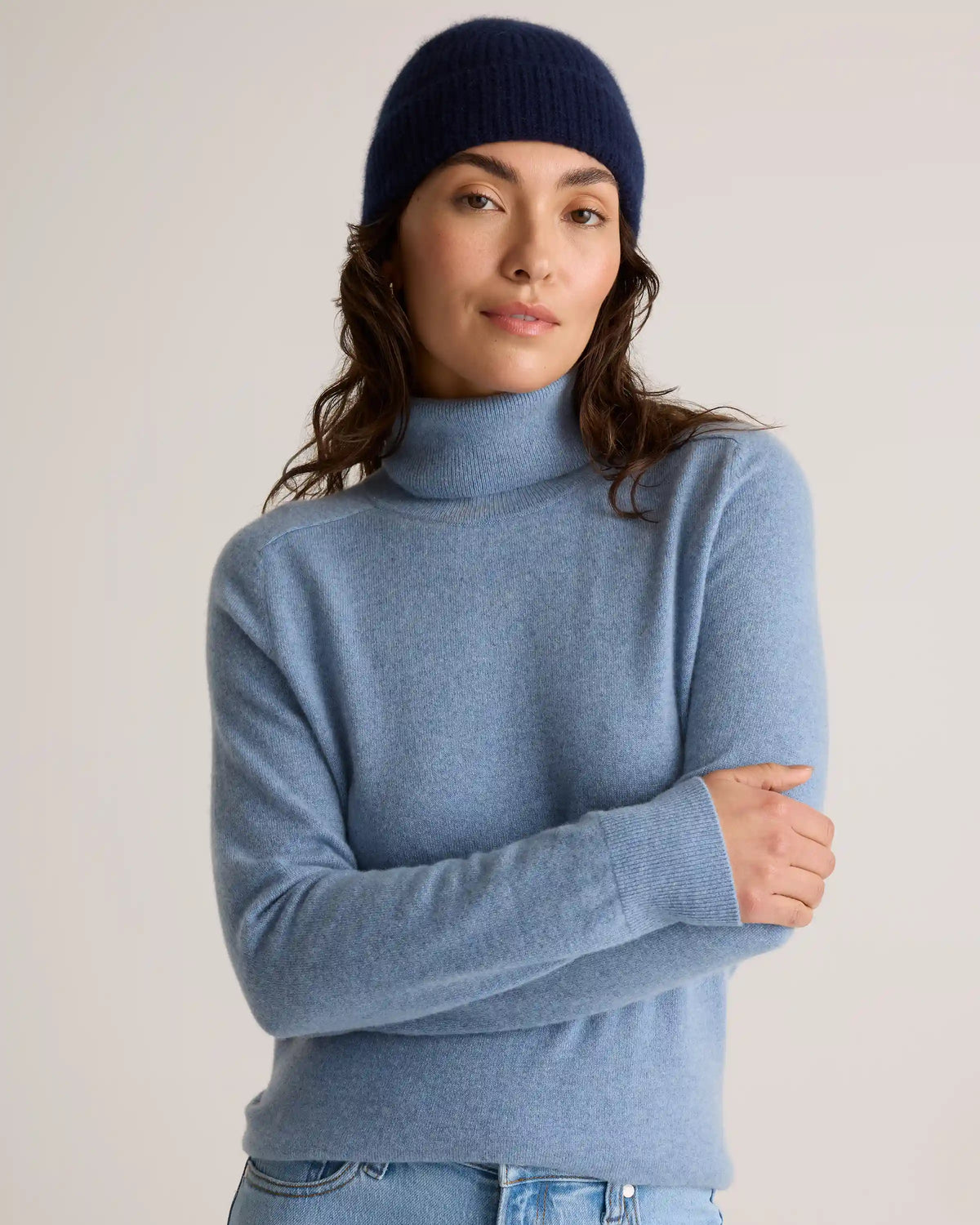 Mongolian Cashmere Ribbed Beanie