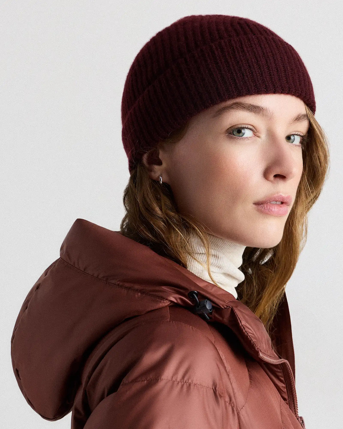 Mongolian Cashmere Ribbed Beanie