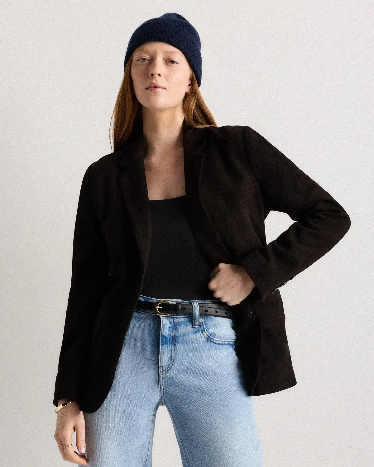 Mongolian Cashmere Ribbed Beanie