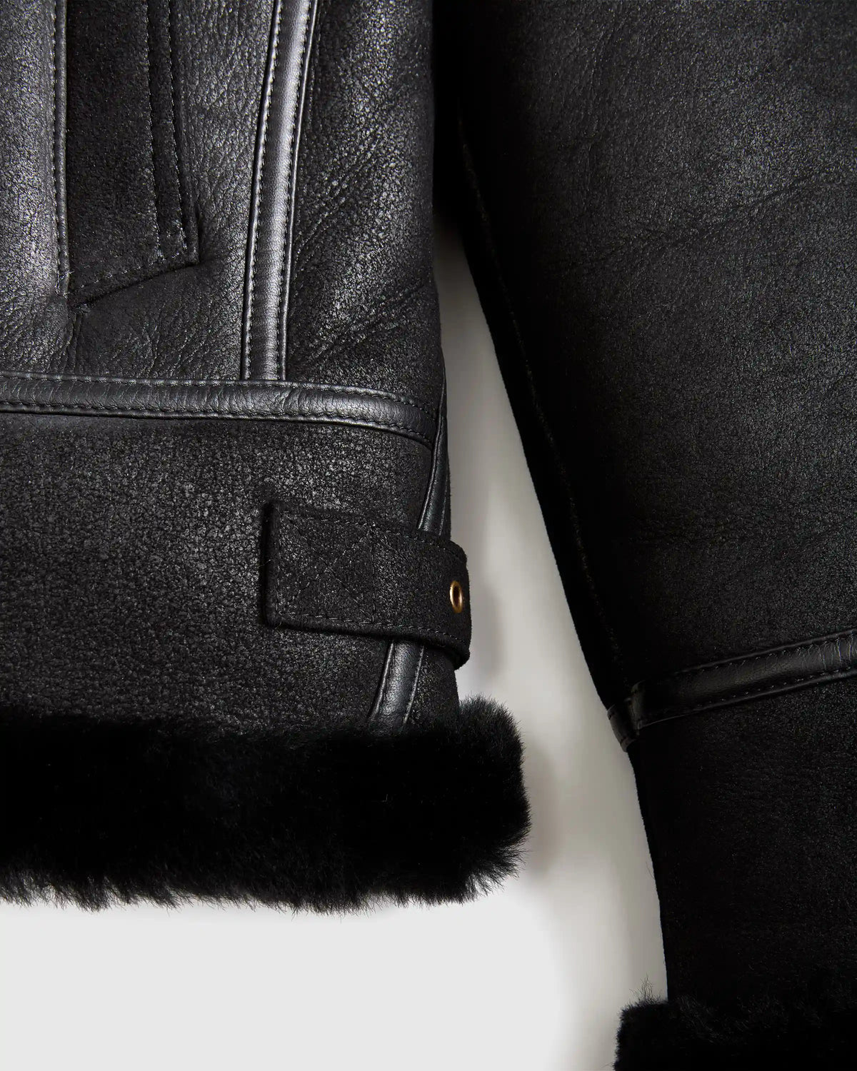 100% Shearling Cold Weather Bomber Jacket