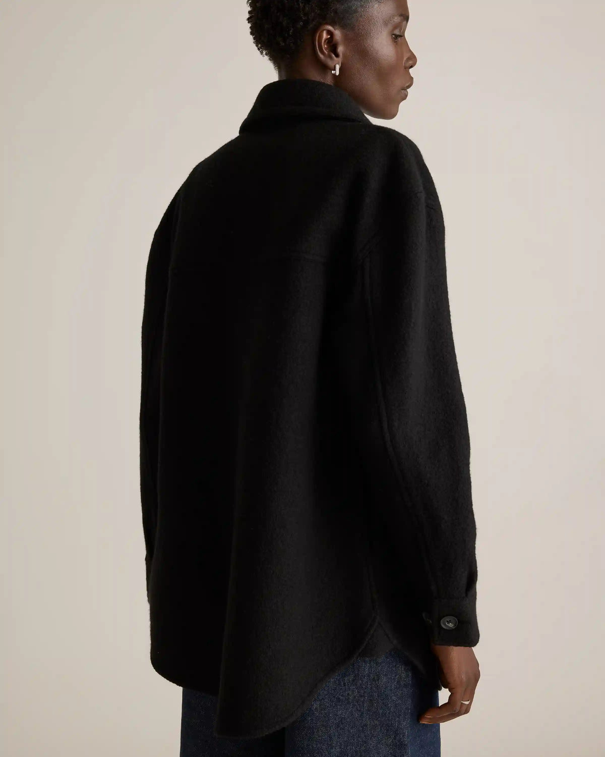 100% Merino Wool Shirt Jacket