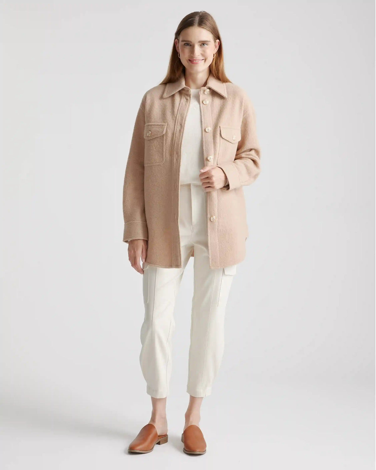 100% Merino Wool Shirt Jacket
