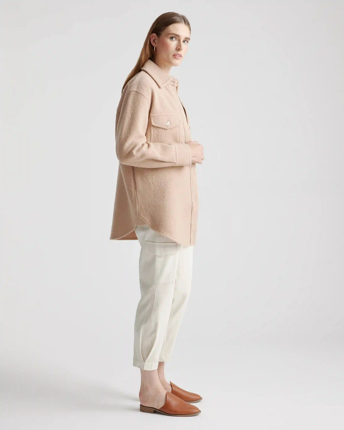 100% Merino Wool Shirt Jacket