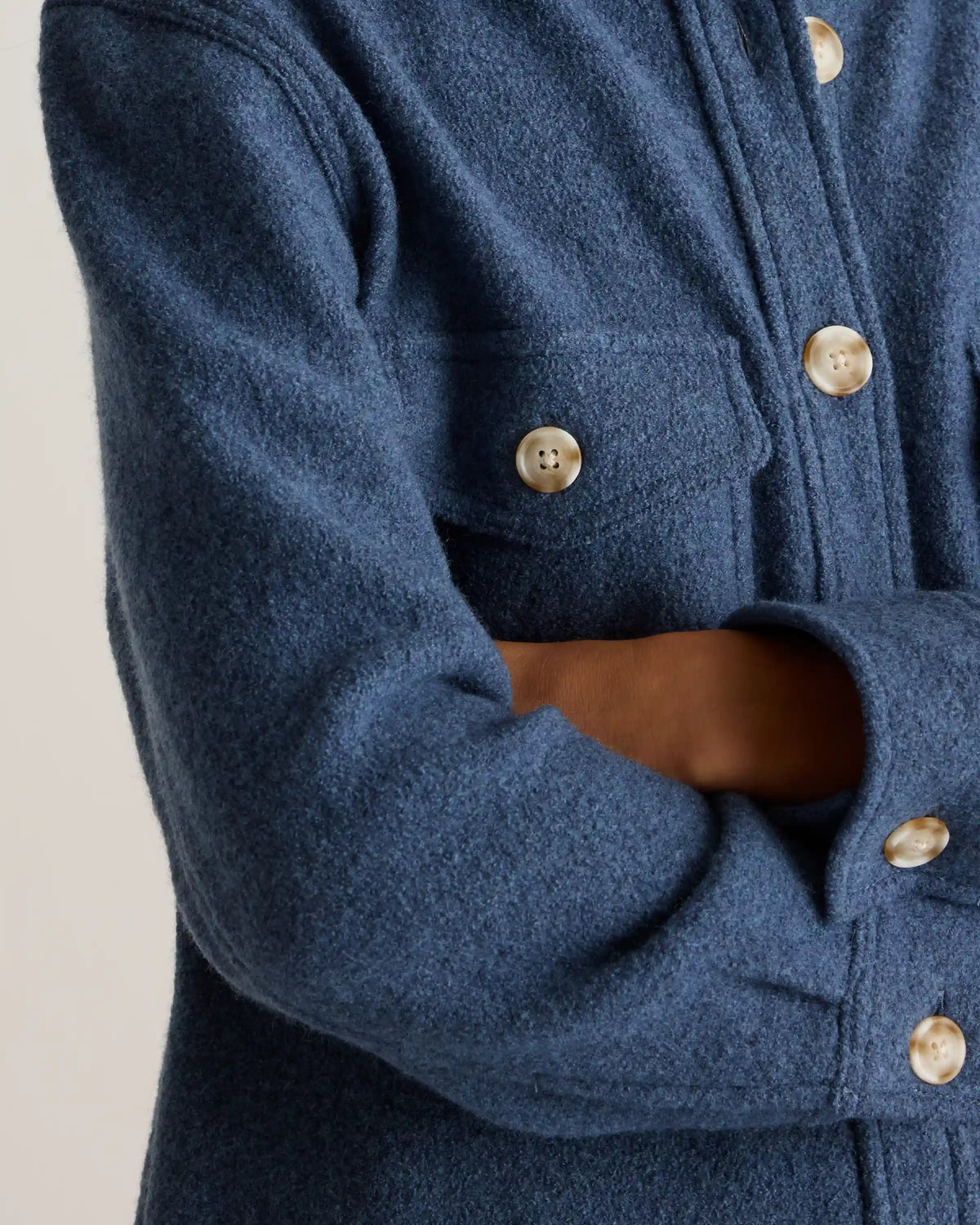 100% Merino Wool Shirt Jacket