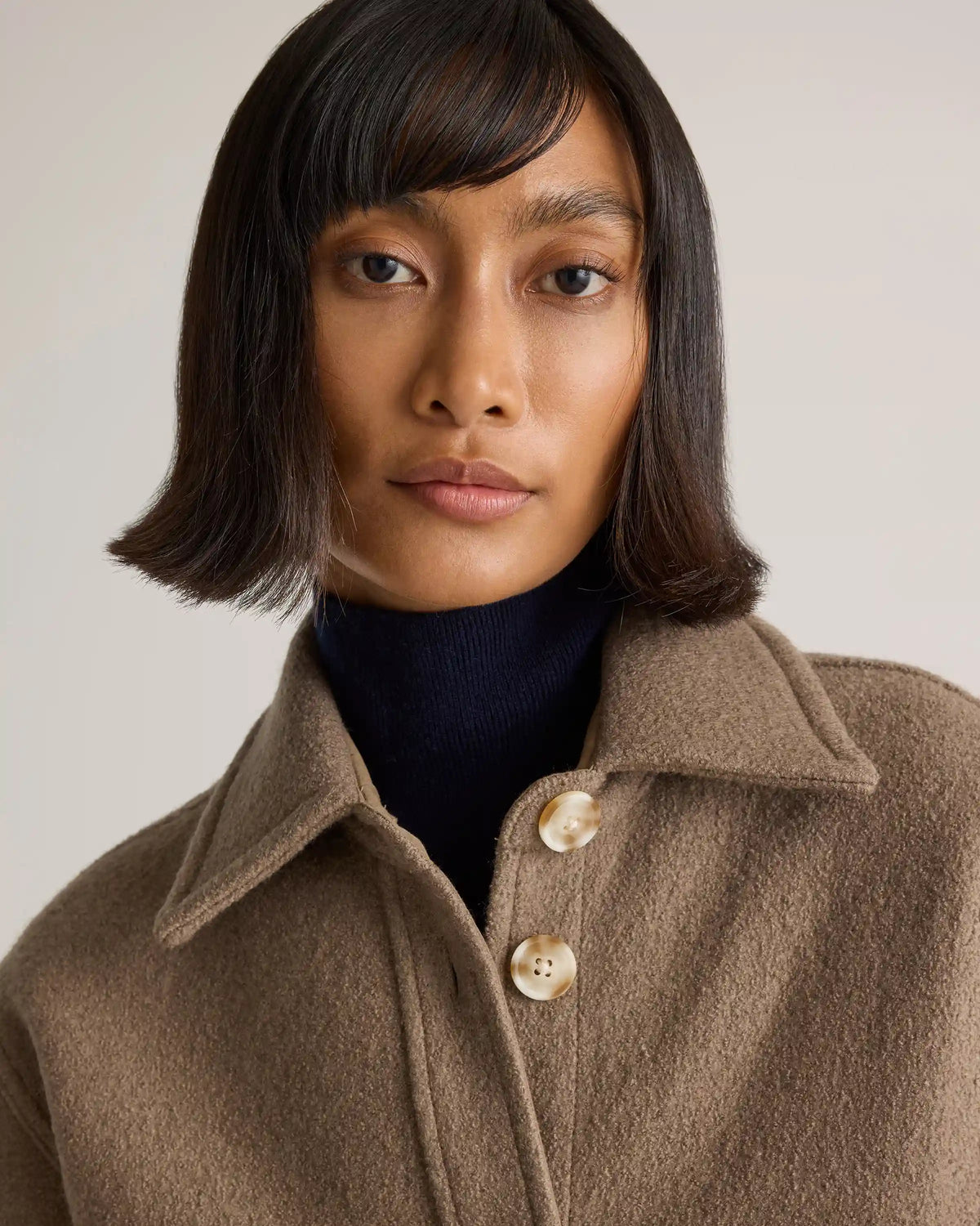 100% Merino Wool Shirt Jacket