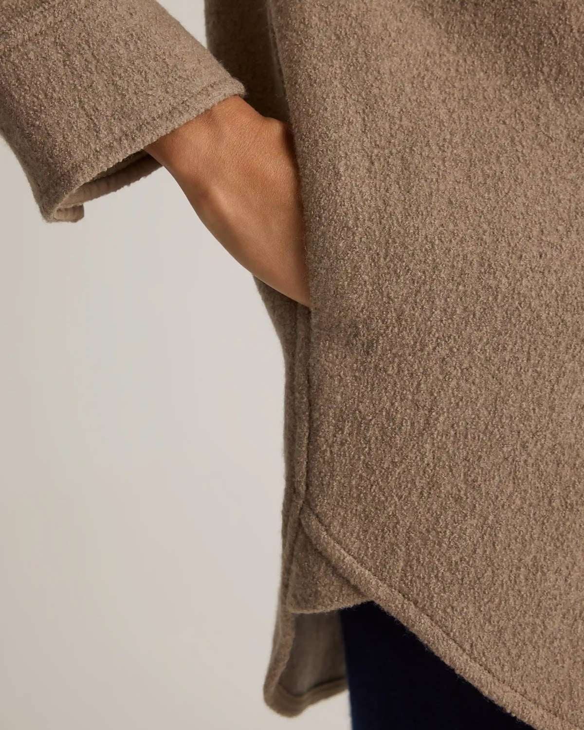100% Merino Wool Shirt Jacket