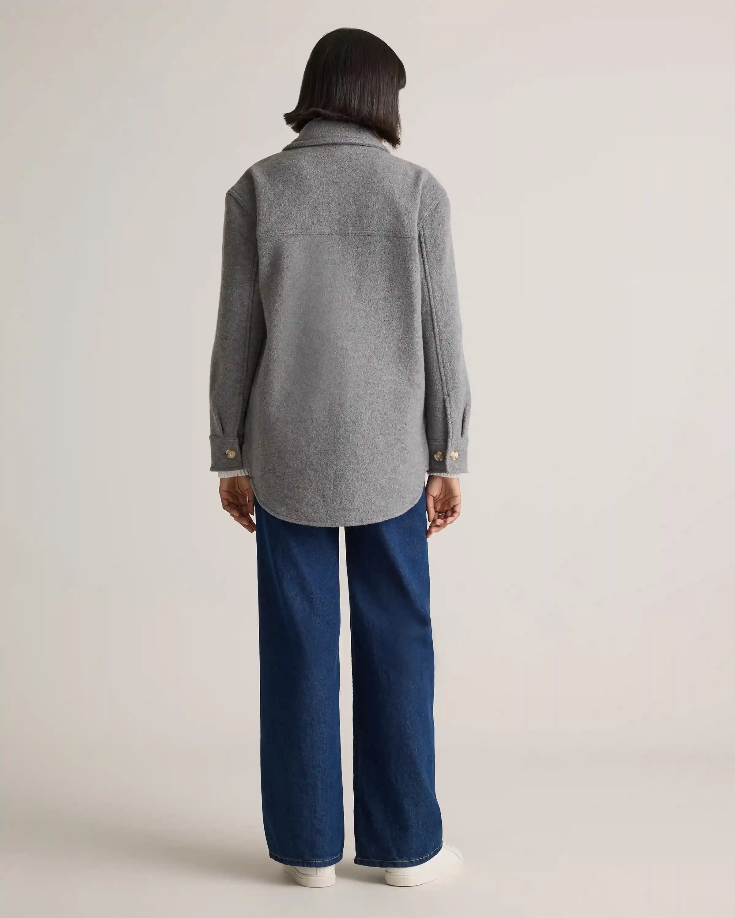 100% Merino Wool Shirt Jacket
