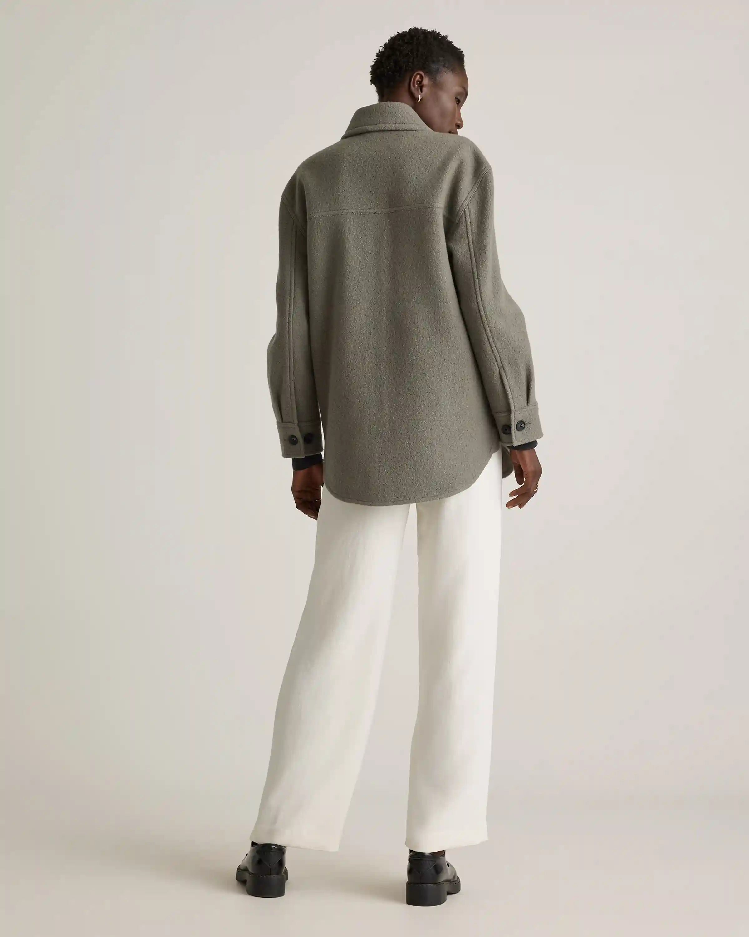 100% Merino Wool Shirt Jacket