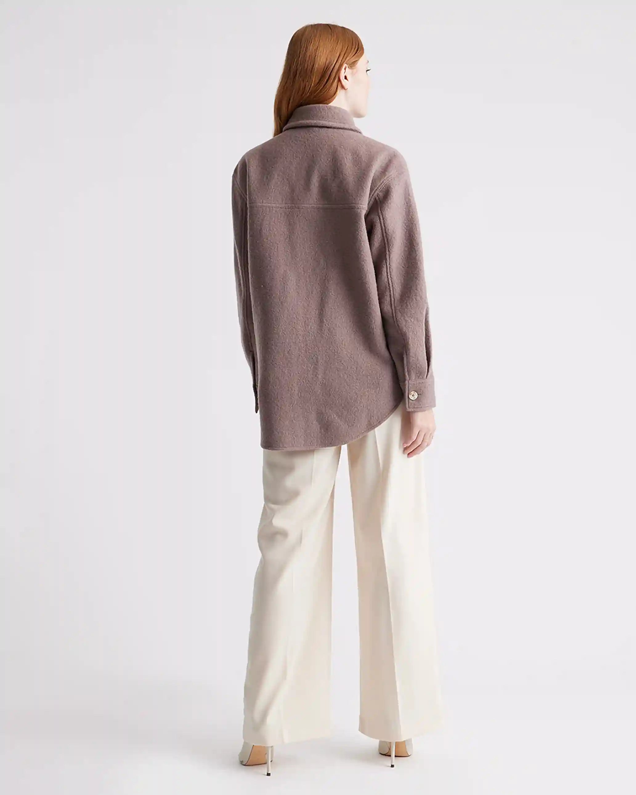 100% Merino Wool Shirt Jacket