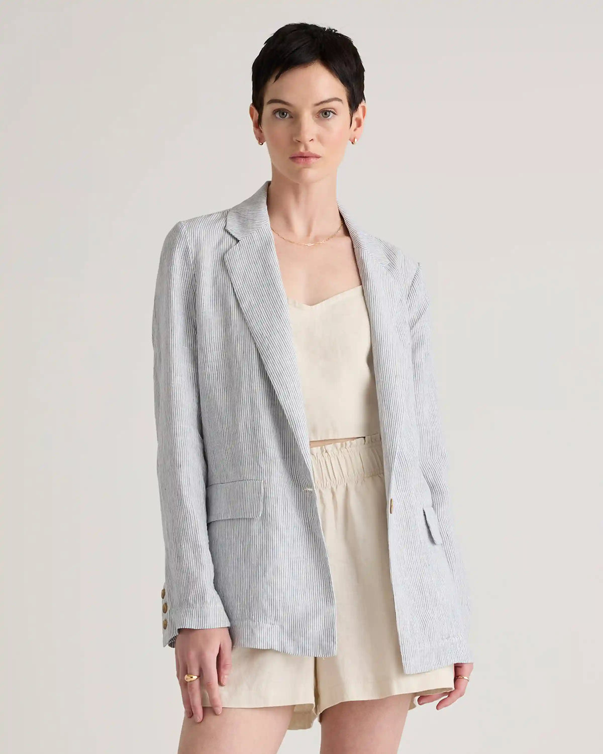 100% European Linen Blazer
