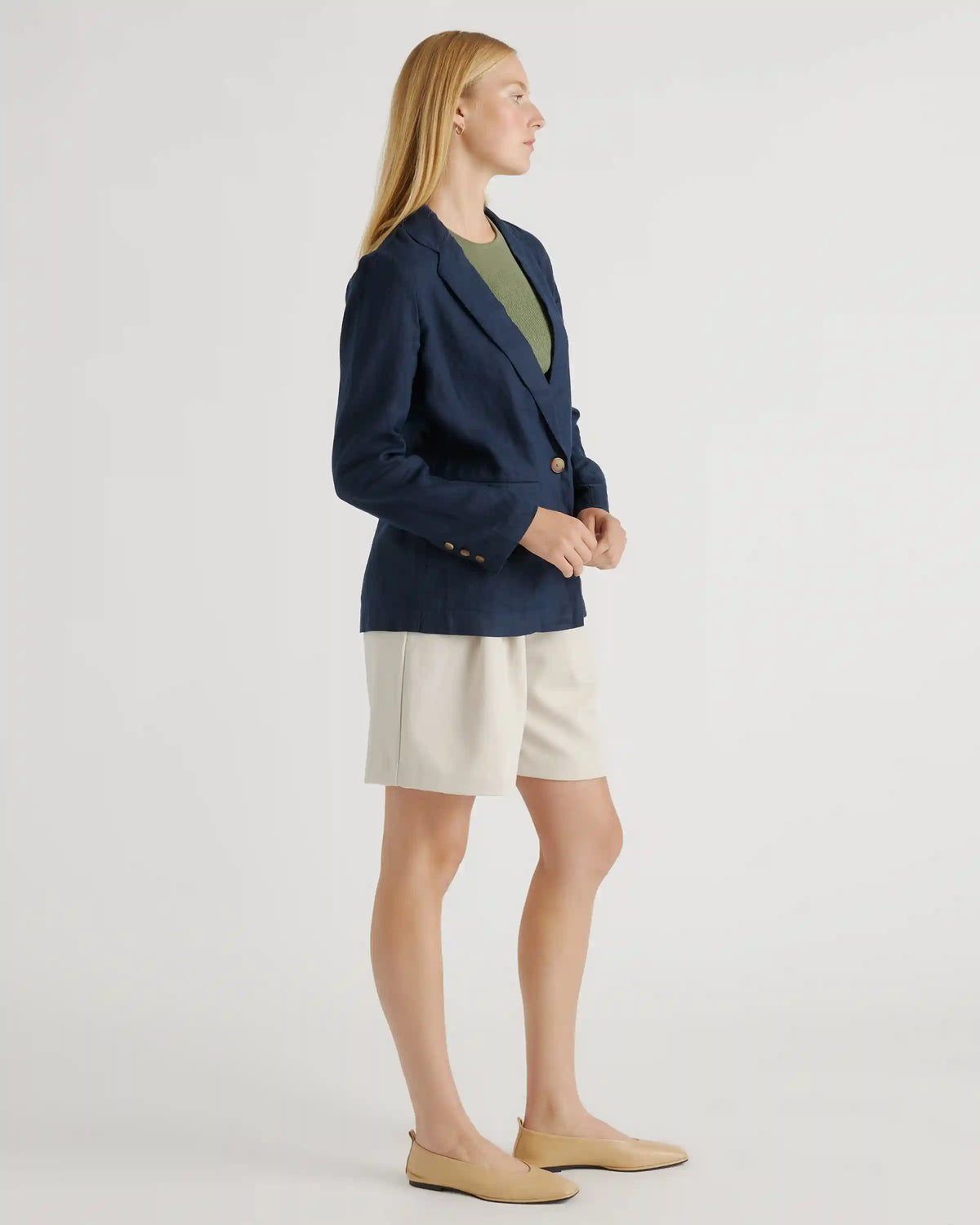 100% European Linen Blazer