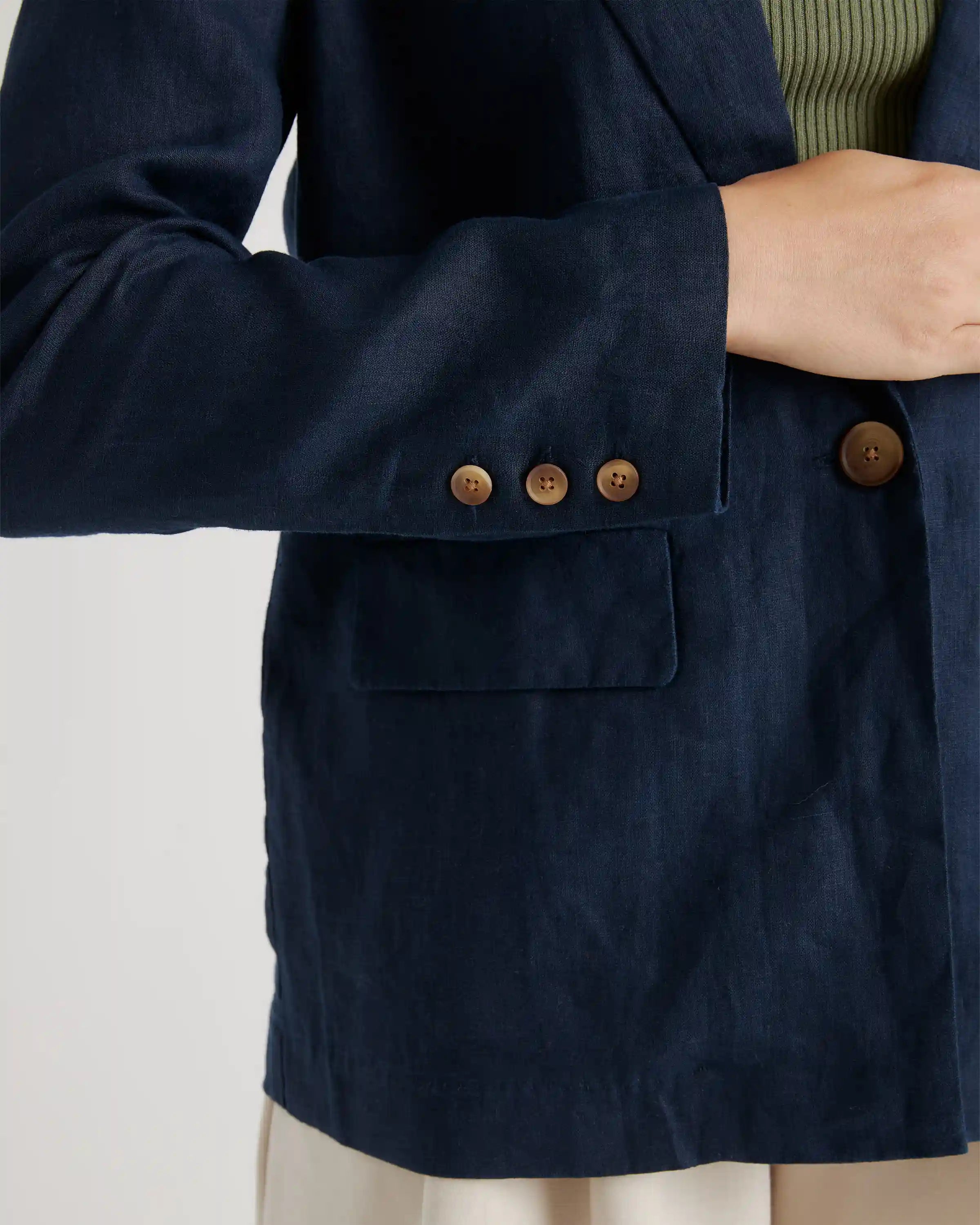 100% European Linen Blazer