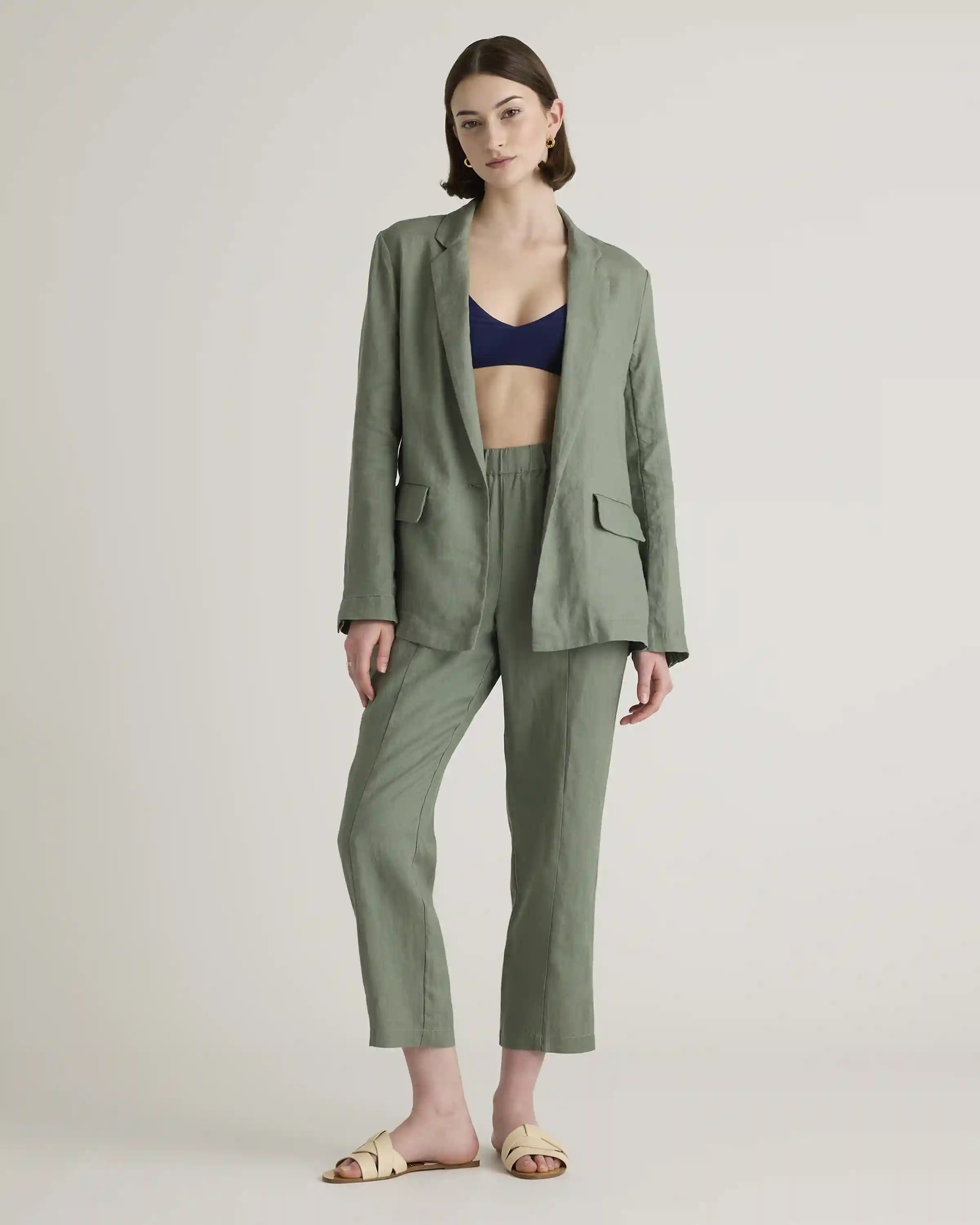 100% European Linen Blazer